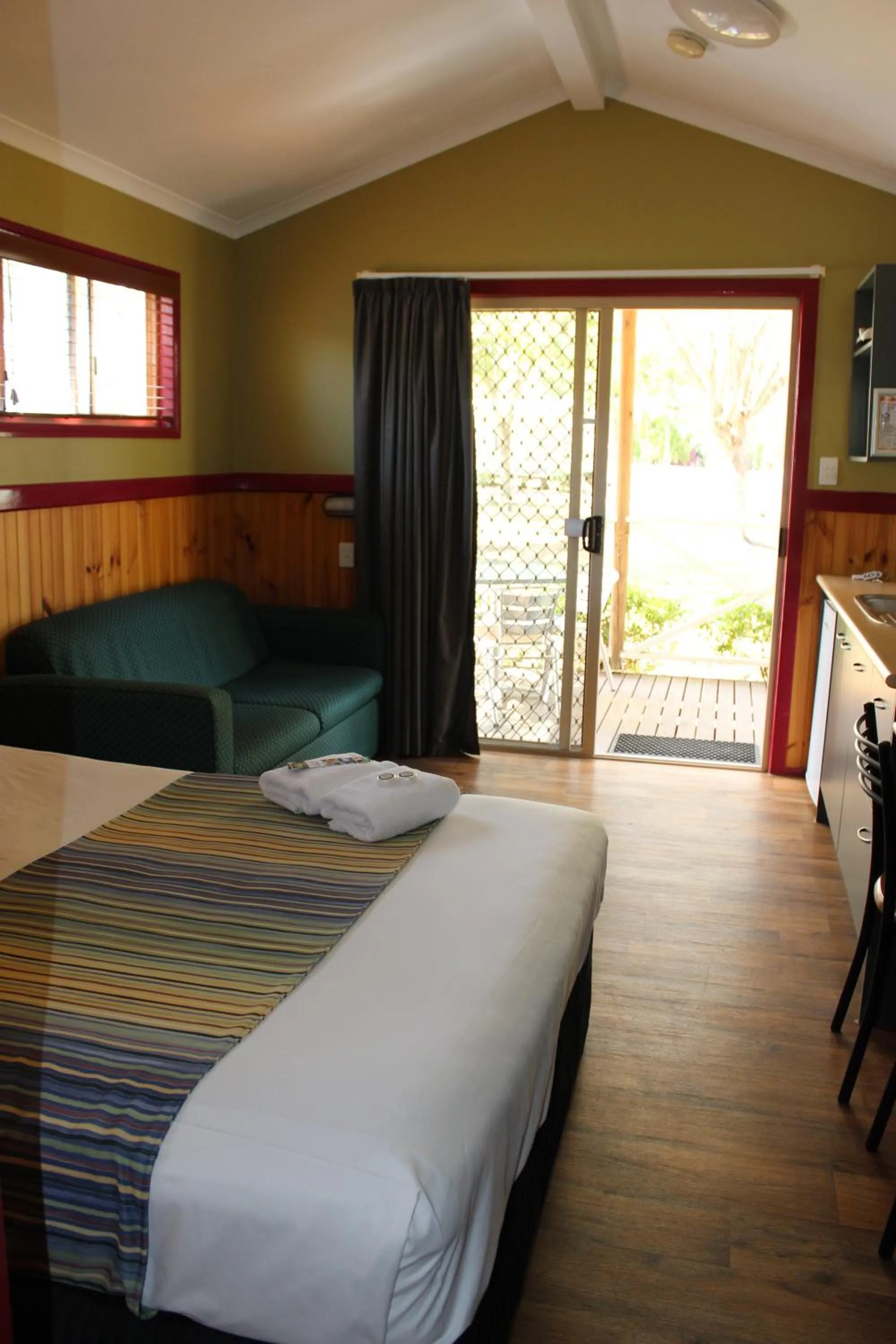 Bed in Aussie Outback Oasis Holiday Park