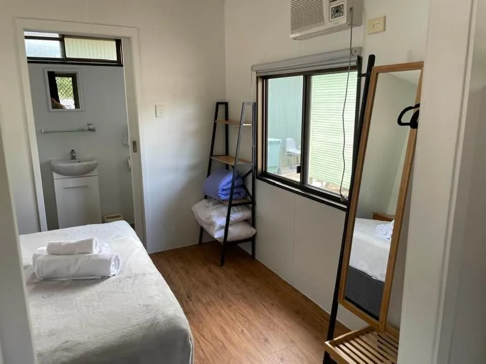 Bed in Aussie Outback Oasis Holiday Park