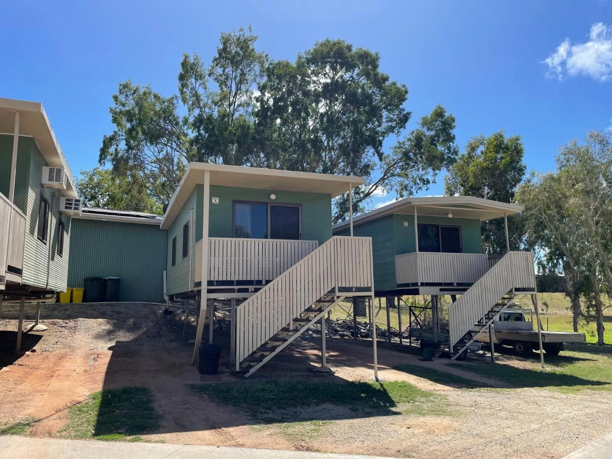 Balcony/Terrace in Aussie Outback Oasis Holiday Park