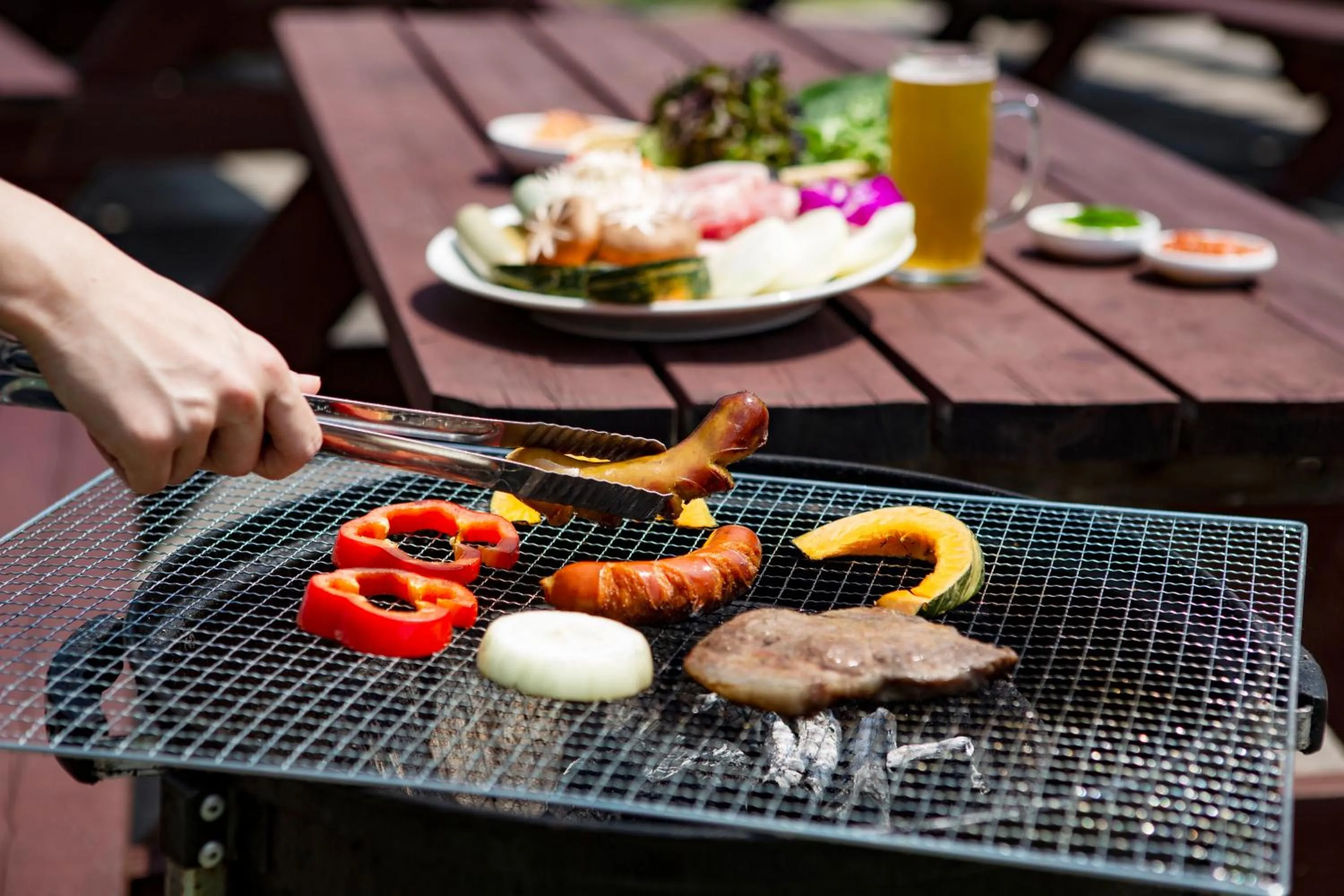 BBQ facilities in Lotte Buyeo Resort