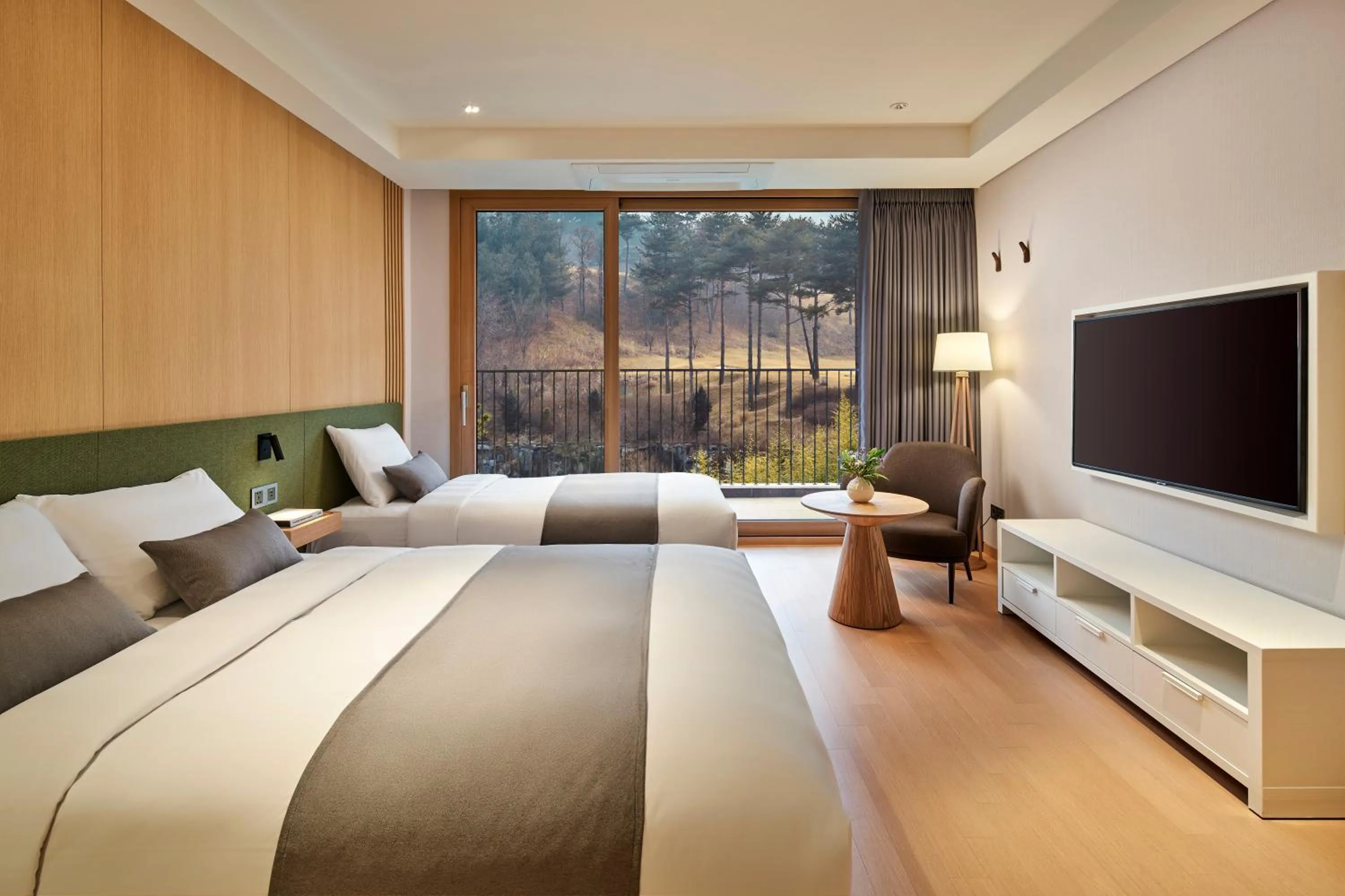 Bed in Lotte Buyeo Resort