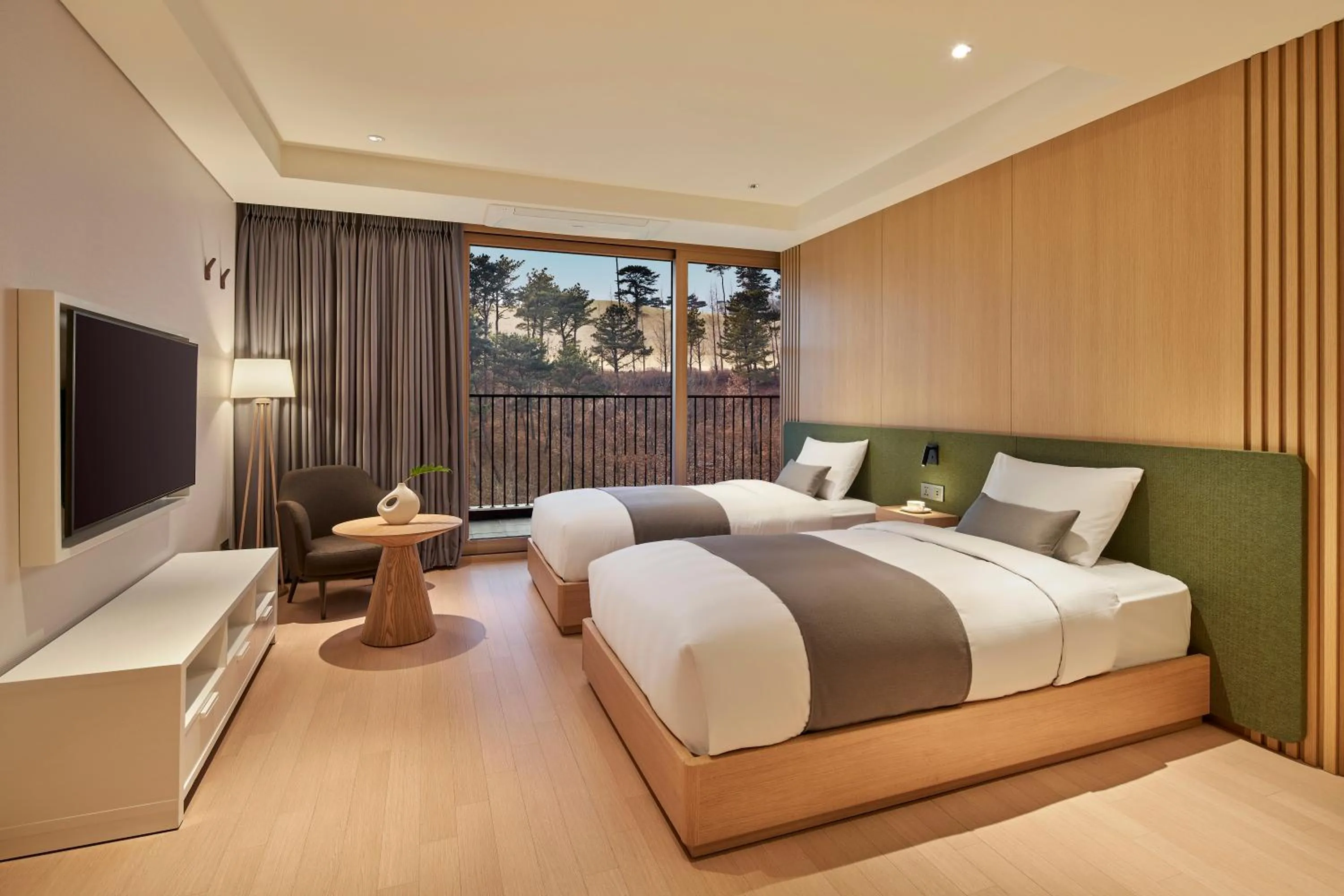 Bed in Lotte Buyeo Resort