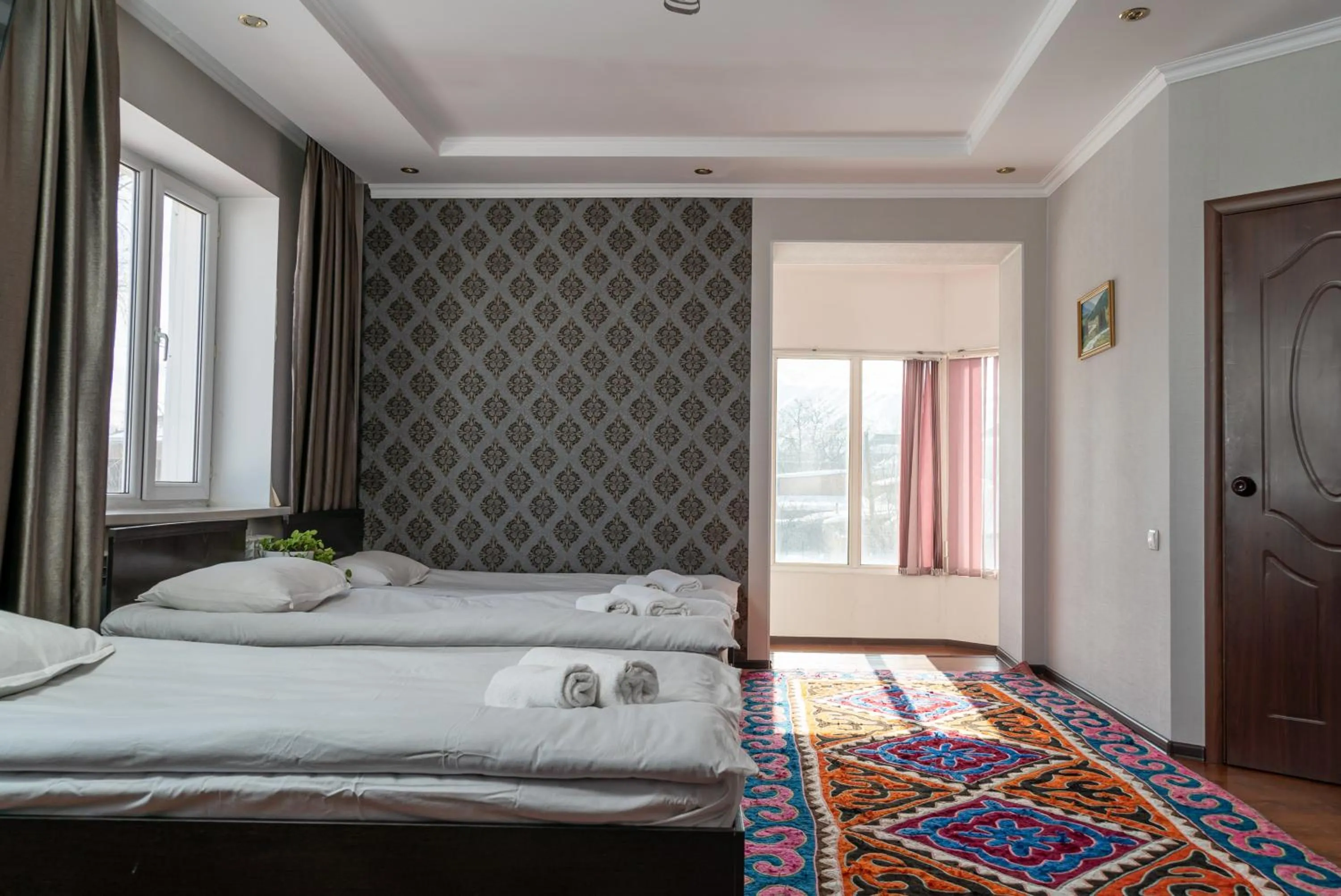 Balcony/Terrace, Bed in Baytor Guest House