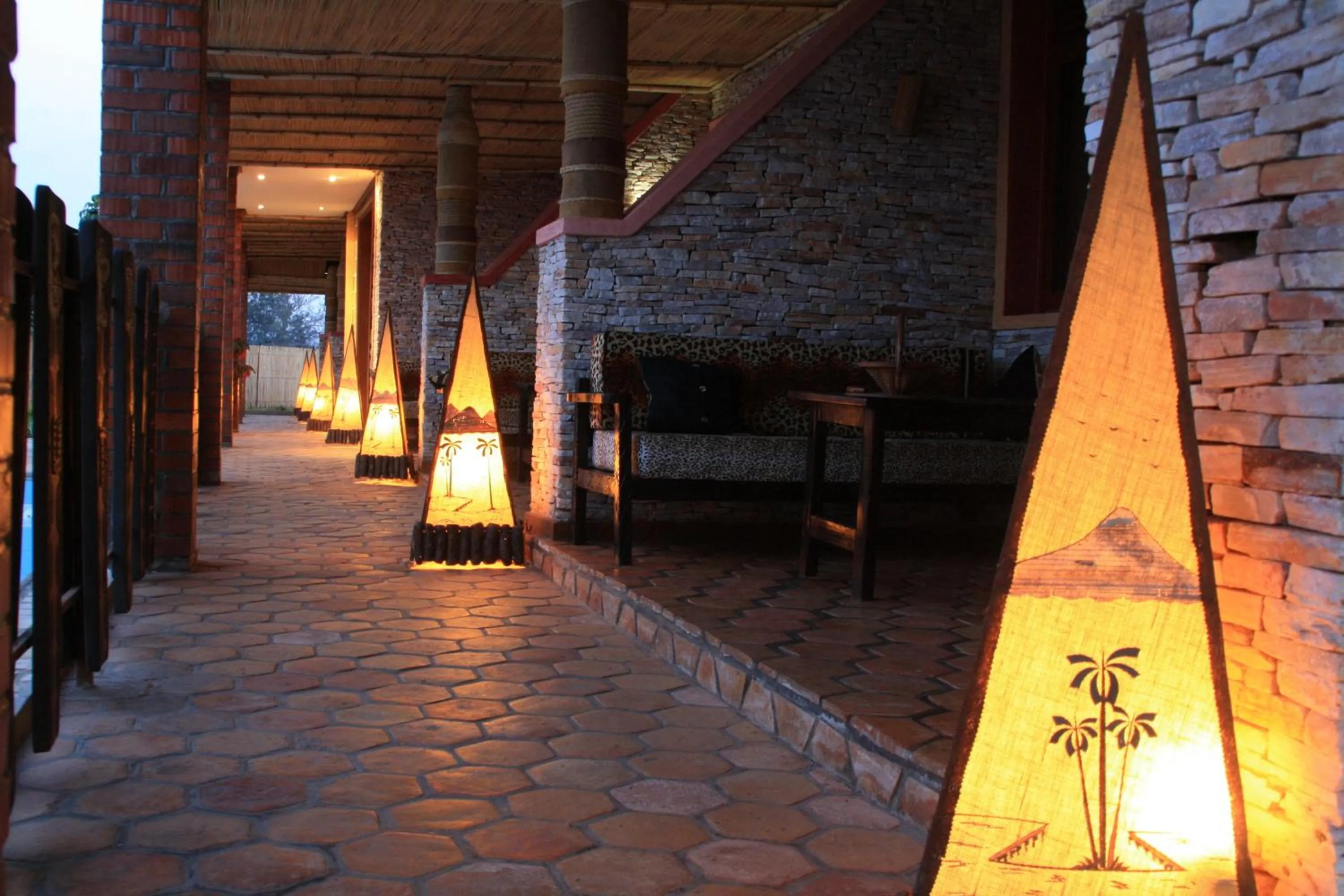 Decorative detail in Inside Afrika Boutique Hotel