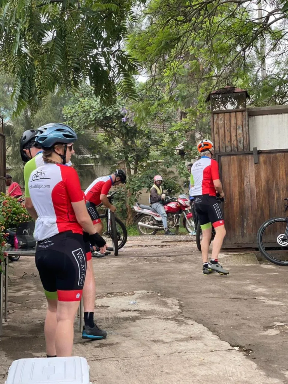 Cycling in Inside Afrika Boutique Hotel