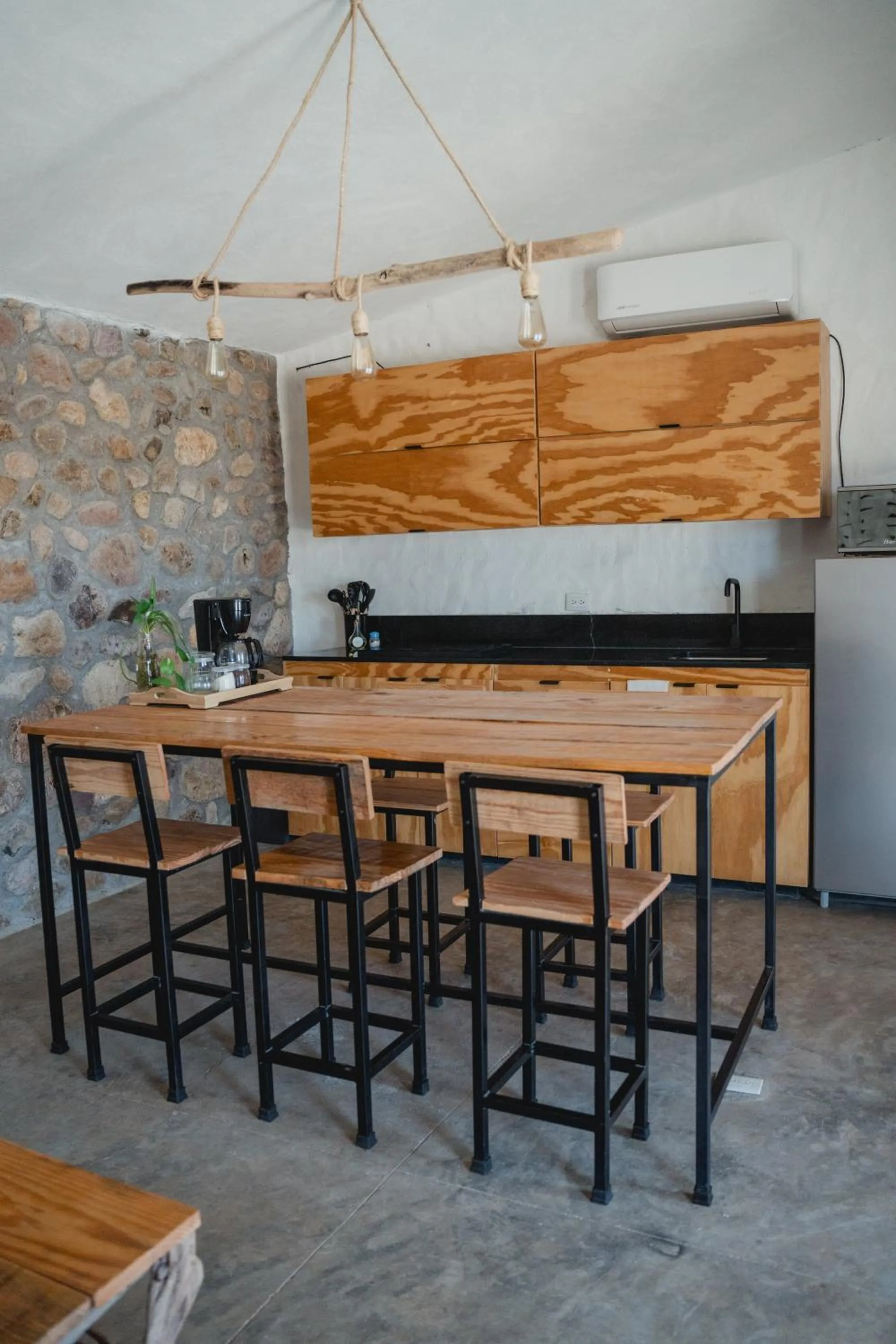 Kitchen or kitchenette in Toninas México Bungalow
