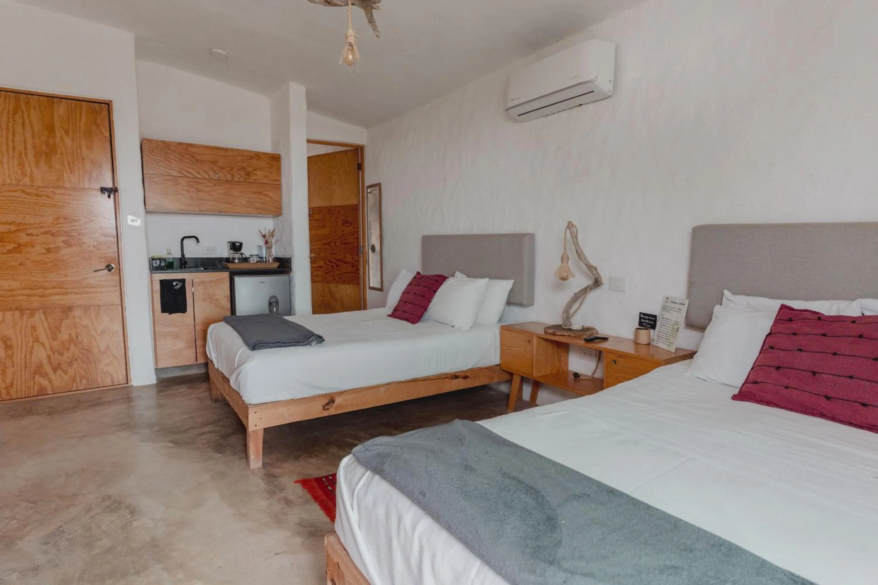 Bed in Toninas México Bungalow