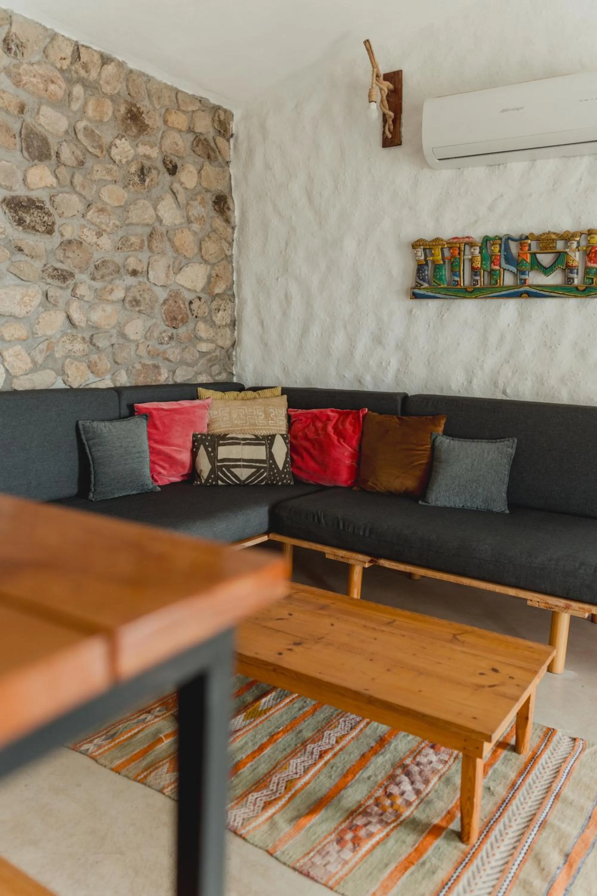 Living room in Toninas México Bungalow