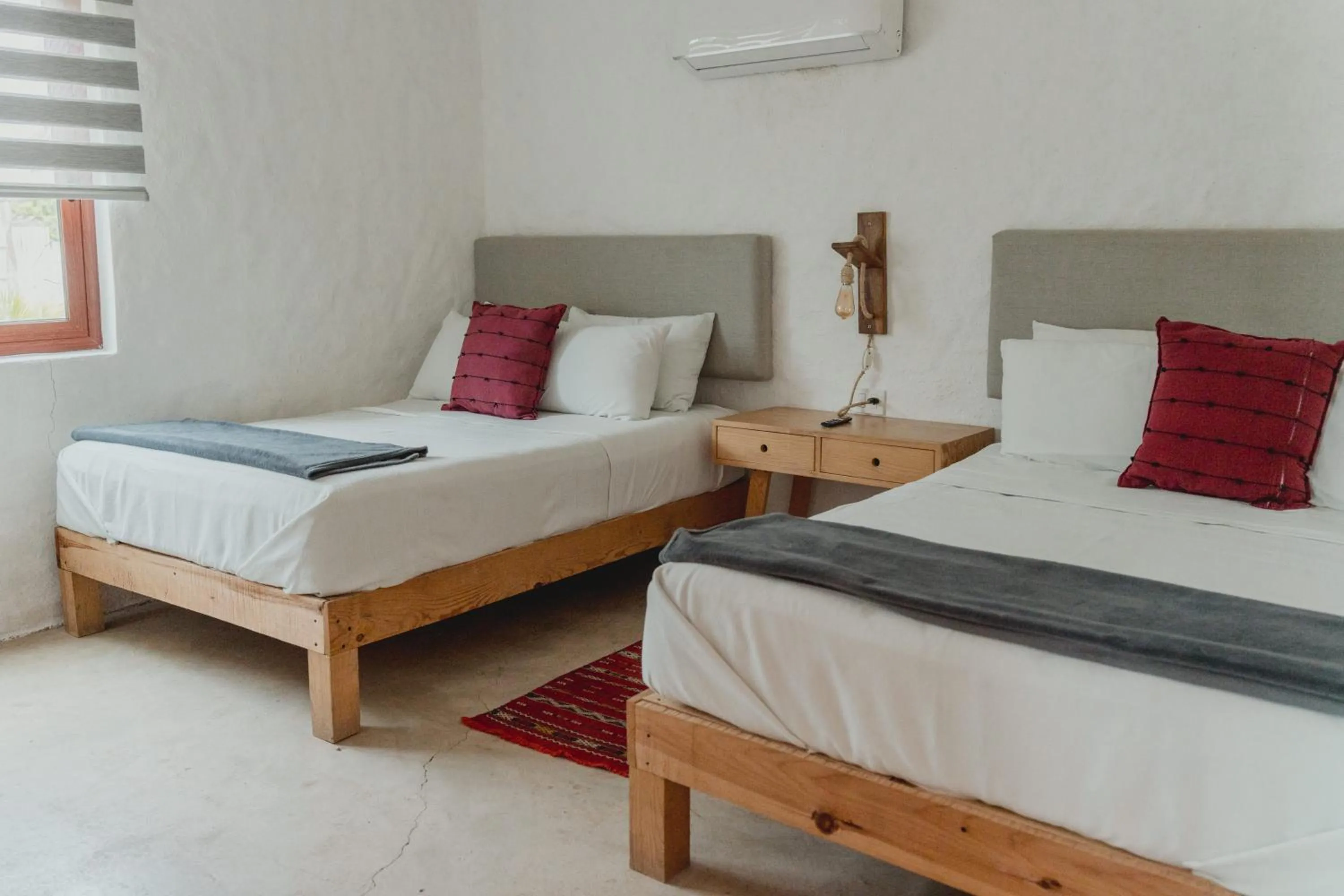 Bed in Toninas México Bungalow