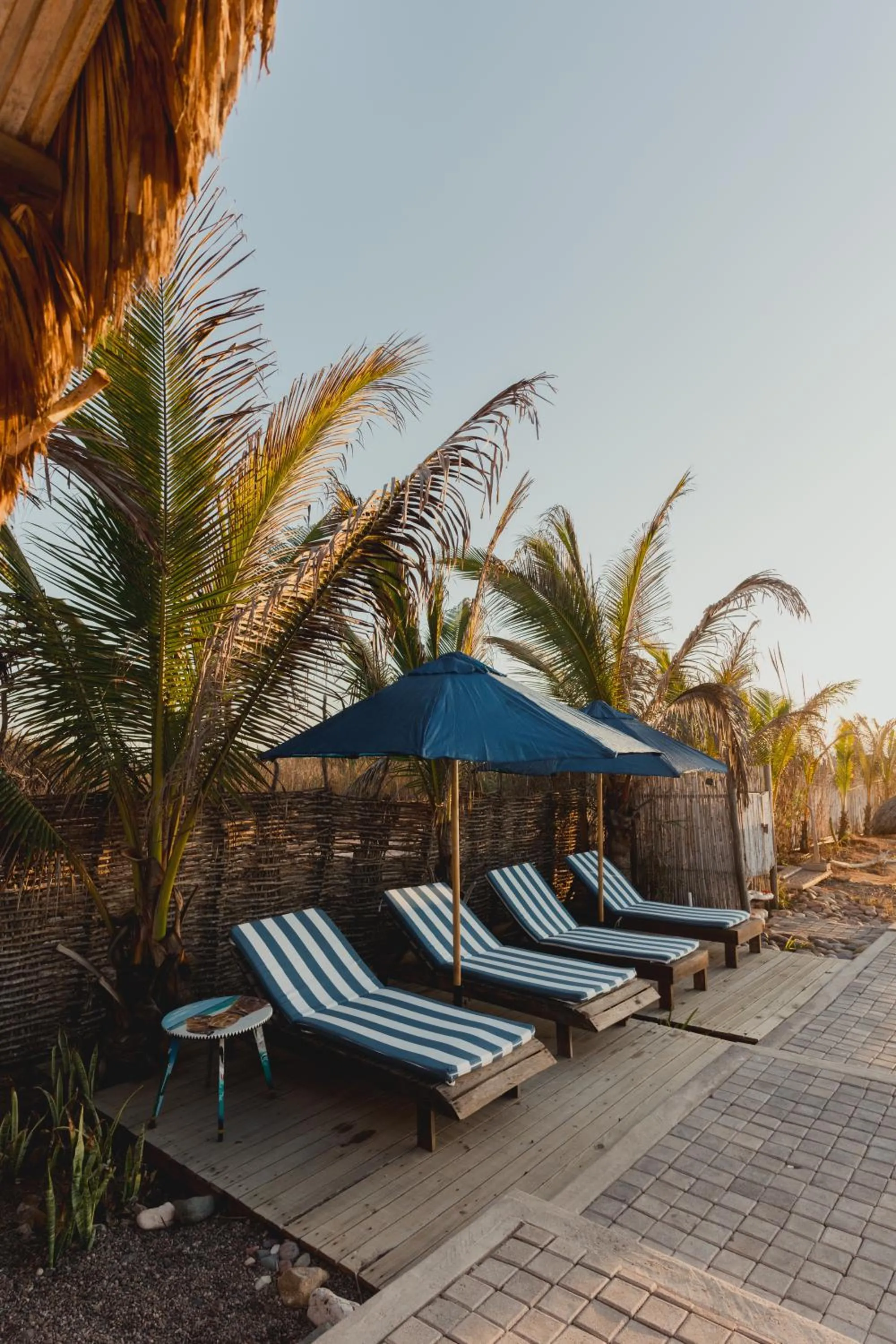 Pool view in Toninas México Bungalow