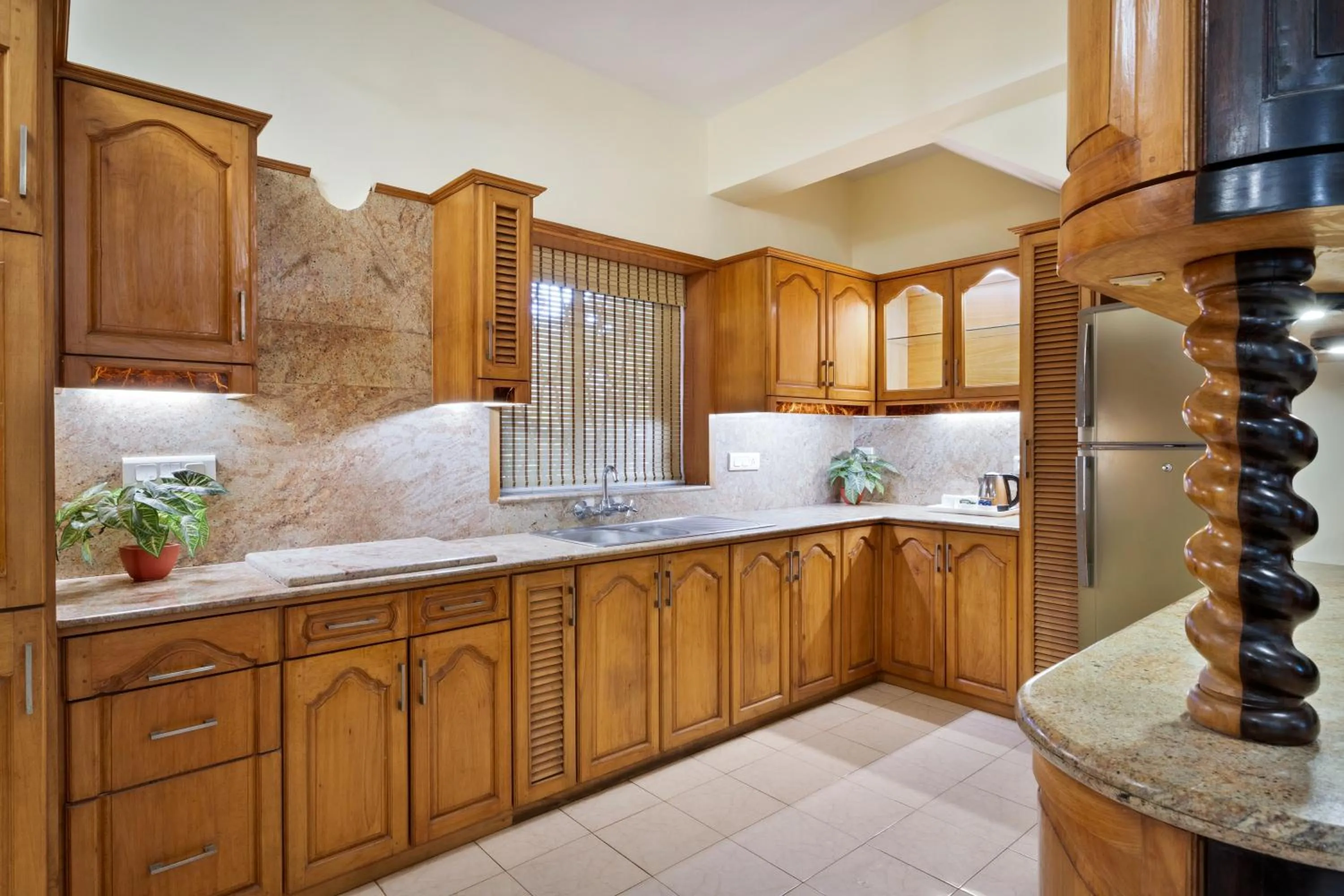 kitchen in De Mandarin Beach Resort Suites & Villas, Candolim