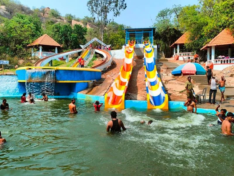 Aqua park in Kishkinda Heritage Resort