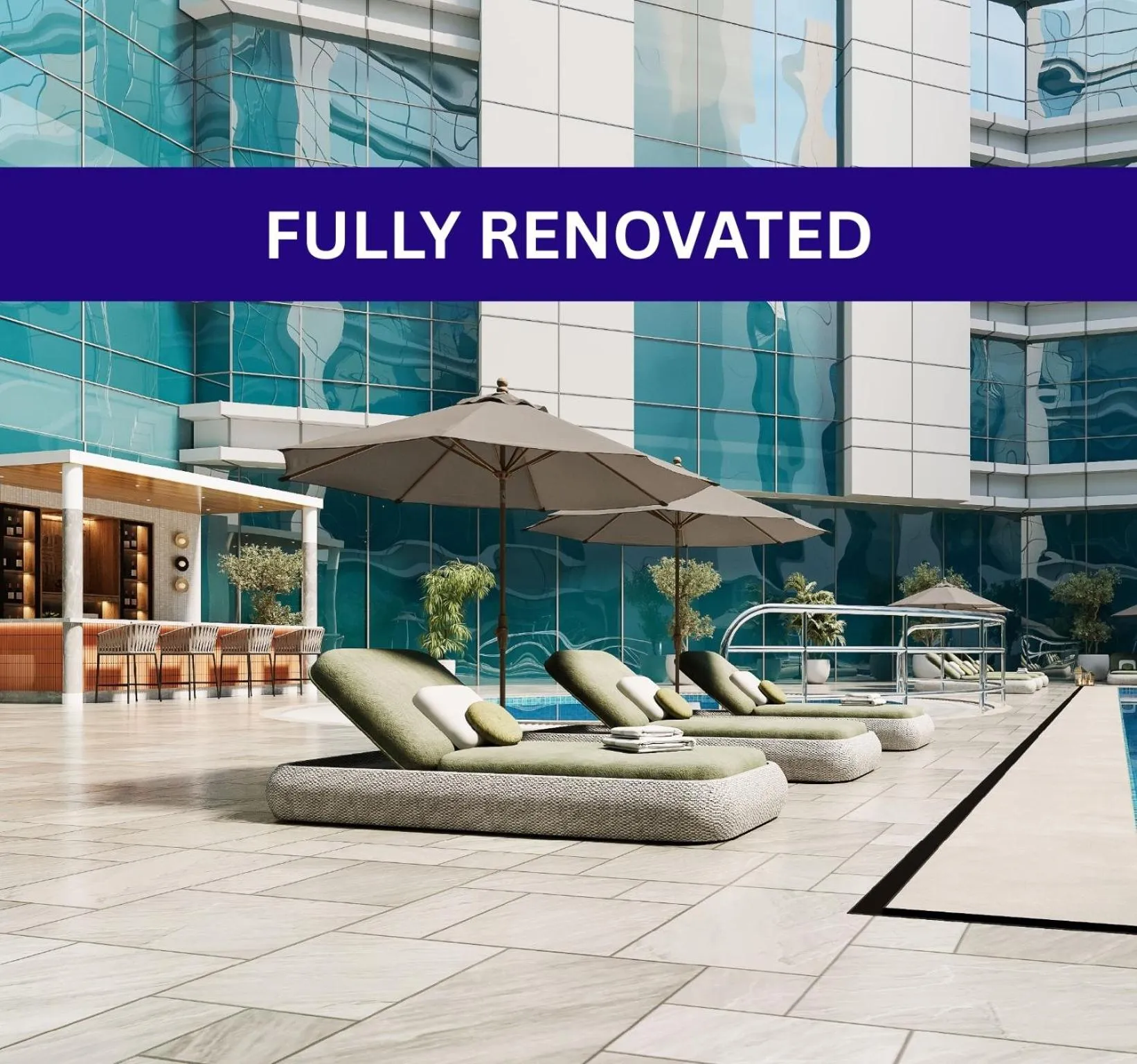 Swimming pool in Vintage Grand Hotel Dubai