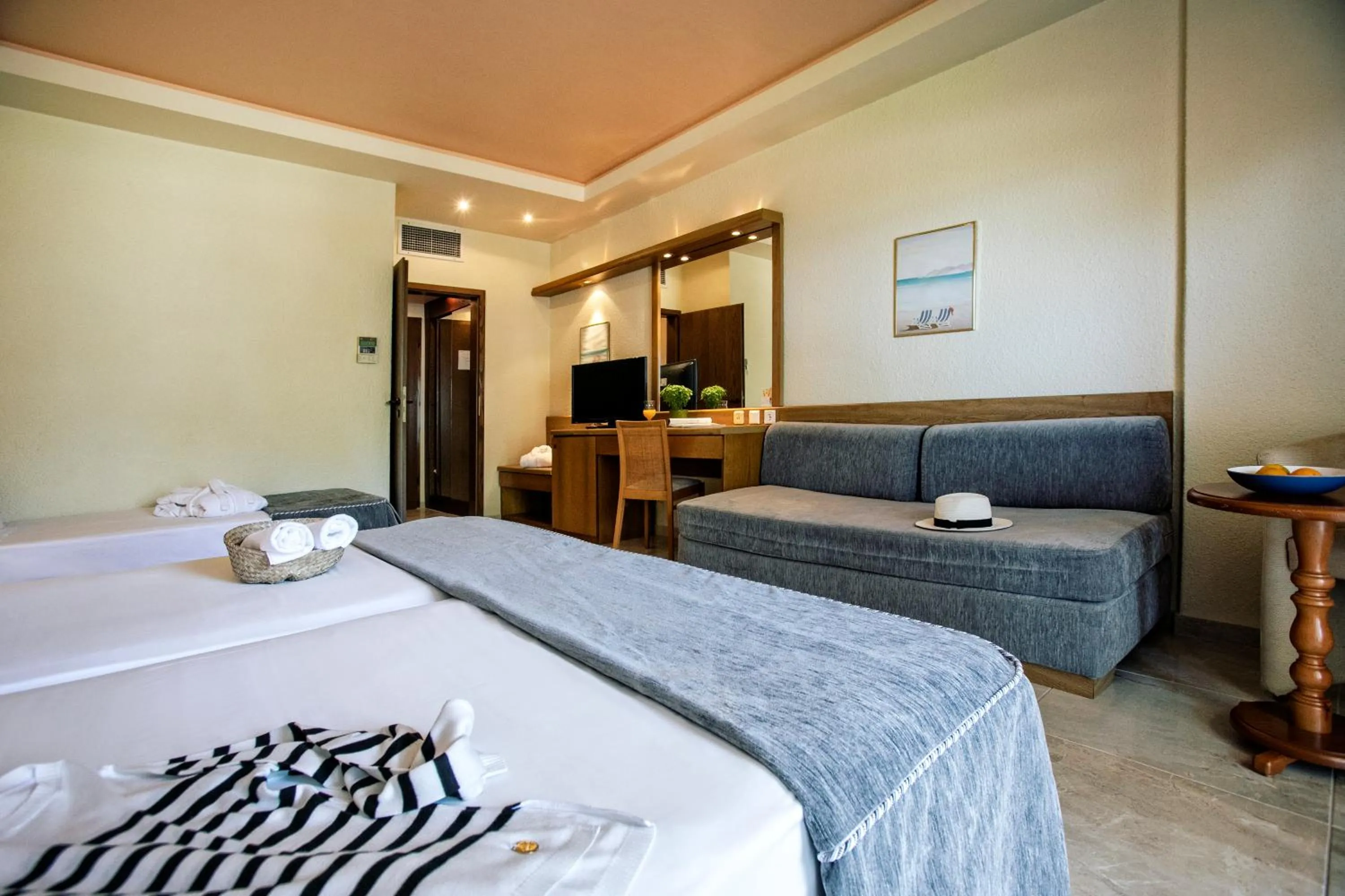 Bed in Possidi Holidays Resort & Suite Hotel