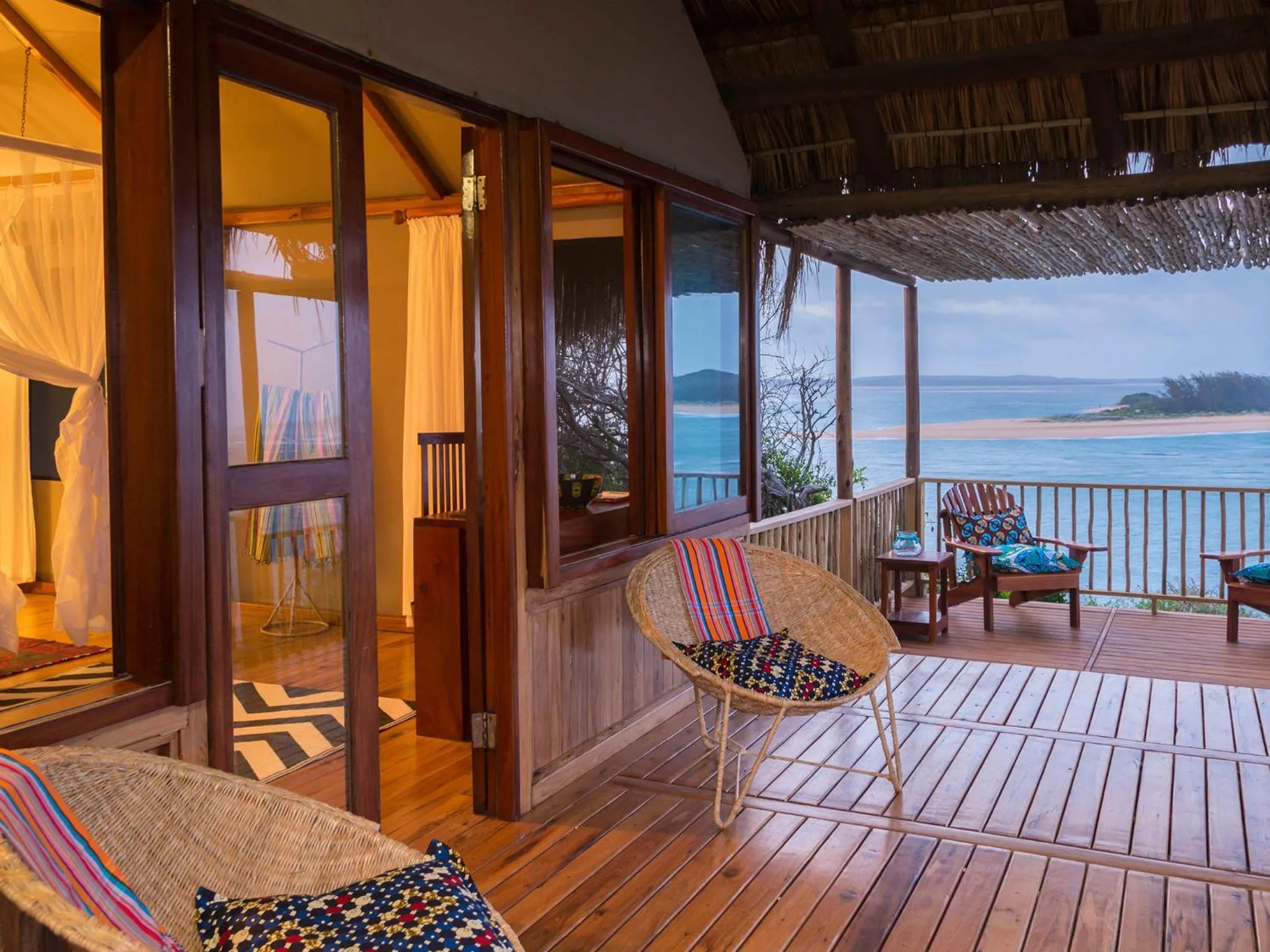 Patio in Machangulo Beach Lodge