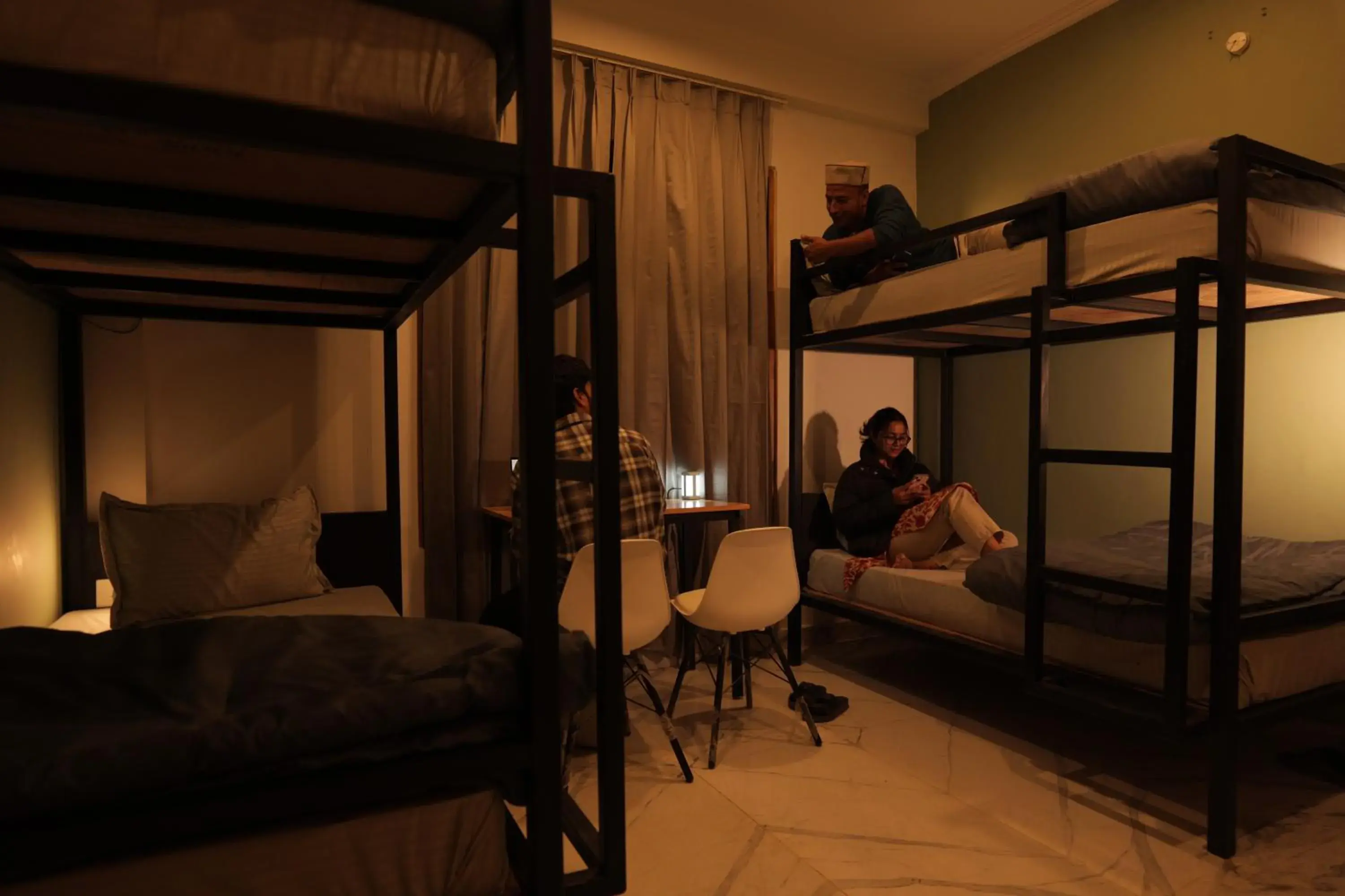 Bed in The Trippy Tribe Riverside Hostel Kasol Bed in The Trippy Tribe Riverside Hostel Kasol