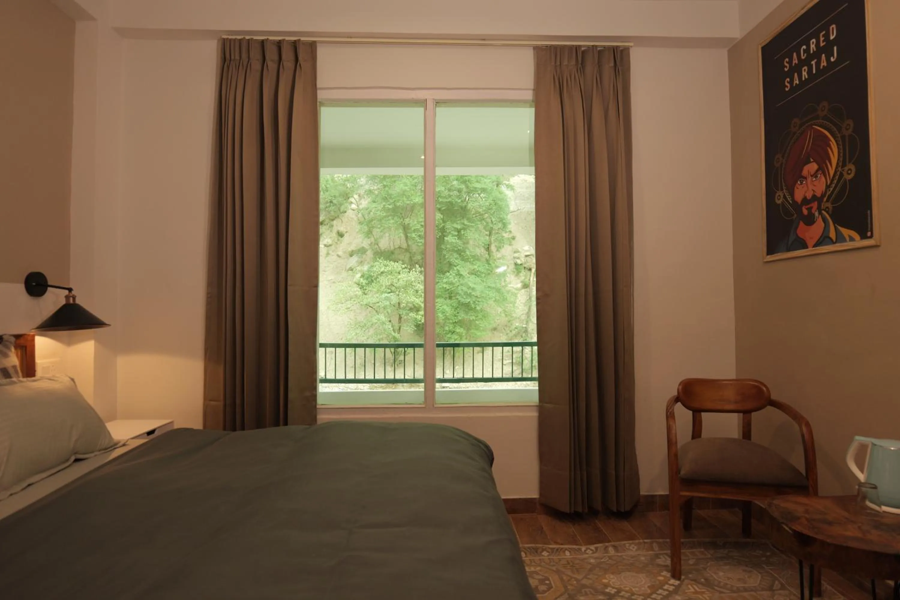 Bed in The Trippy Tribe Riverside Hostel Kasol