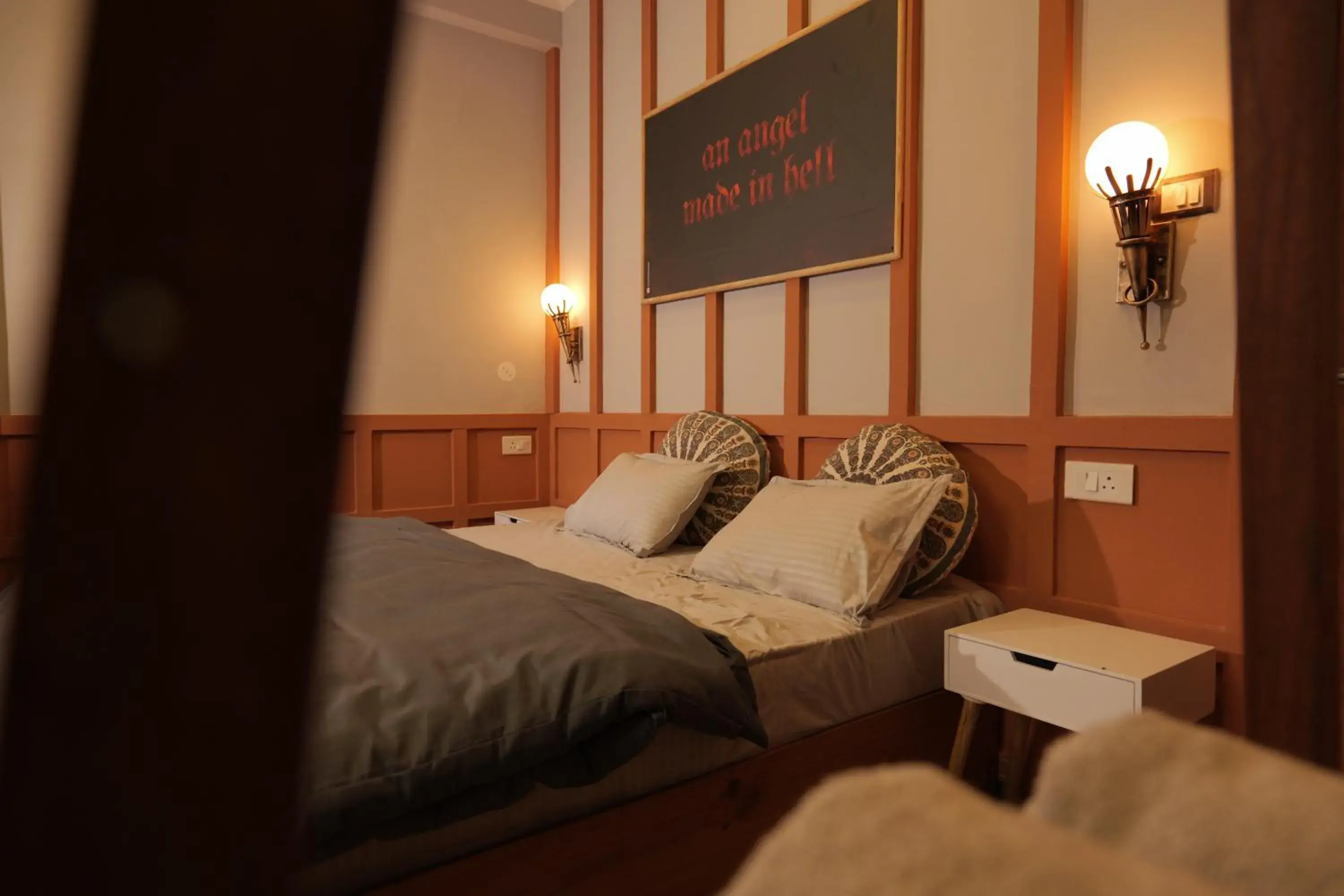 Bed in The Trippy Tribe Riverside Hostel Kasol Bed in The Trippy Tribe Riverside Hostel Kasol