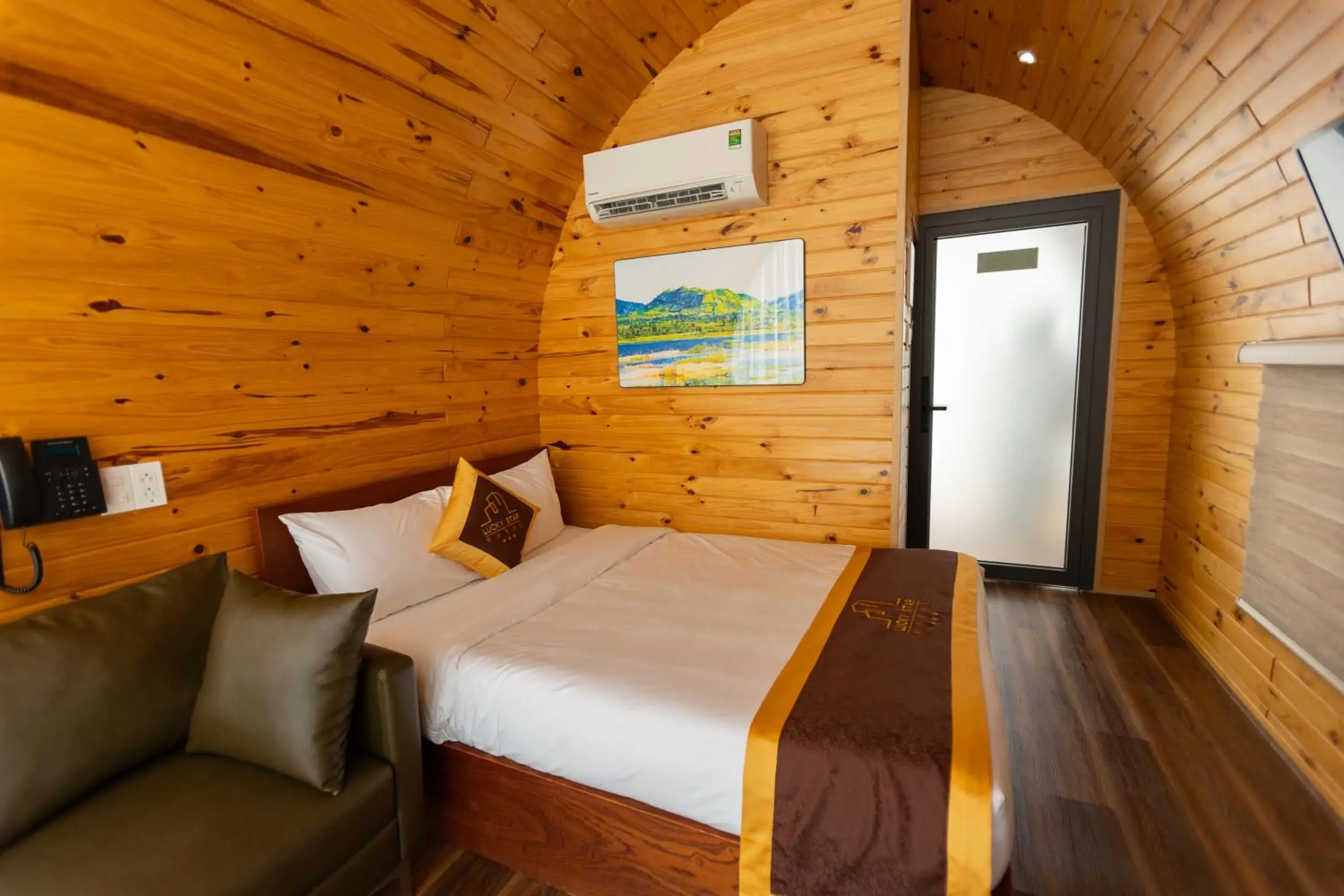 Bed in LuckyStar Hotel Bed in LuckyStar Hotel