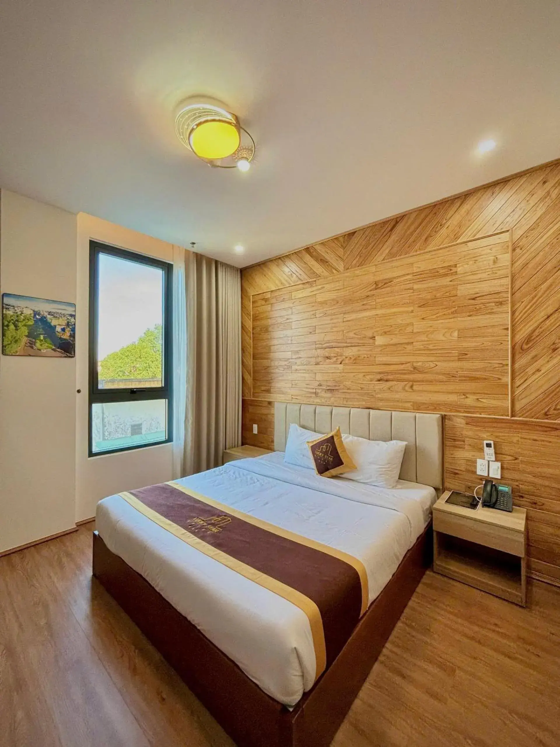 Bed in LuckyStar Hotel Bed in LuckyStar Hotel