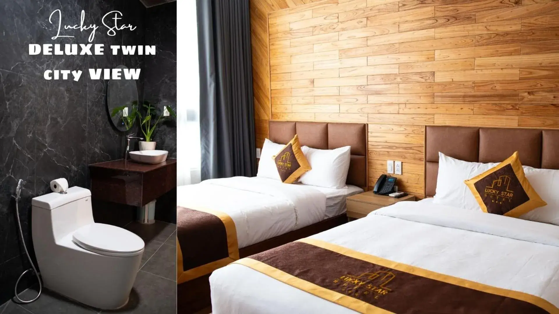 Bed in LuckyStar Hotel Bed in LuckyStar Hotel