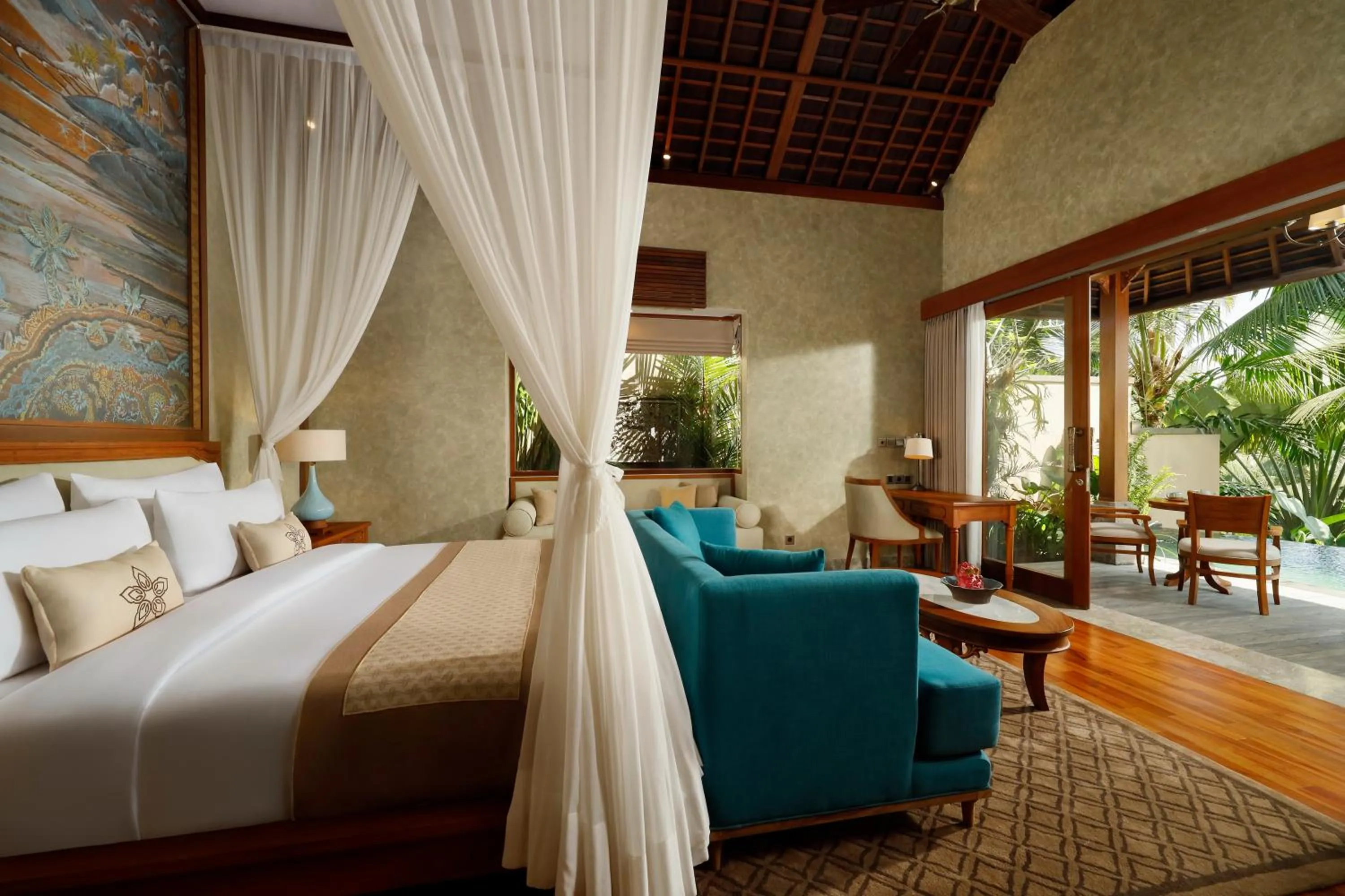 Bed in Abisena Wellness & Resort Ubud-Adult Only