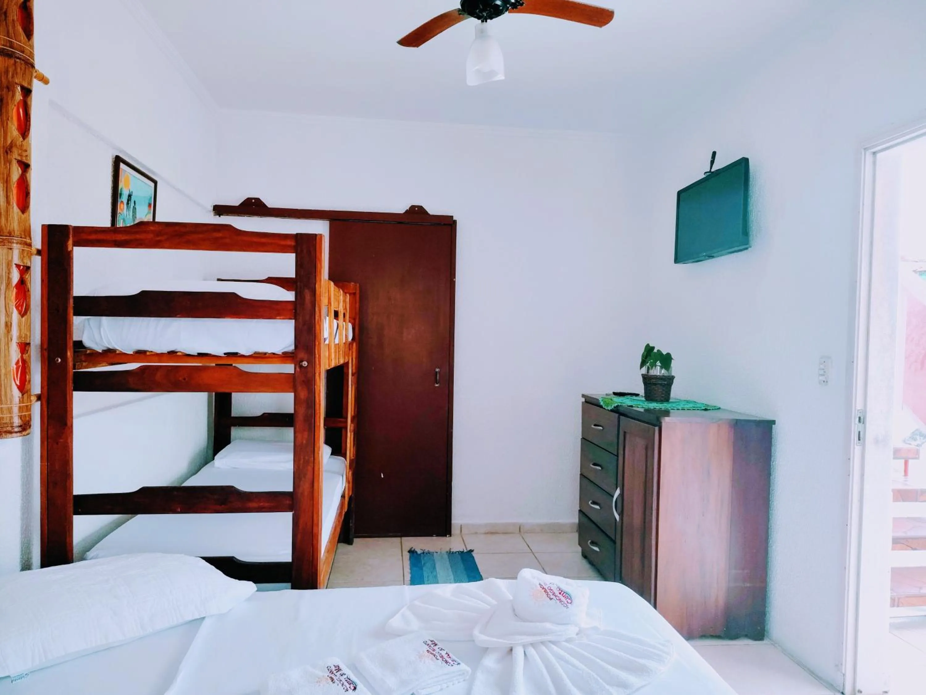 Bed in Pousada Aconchego Recanto Do Mar