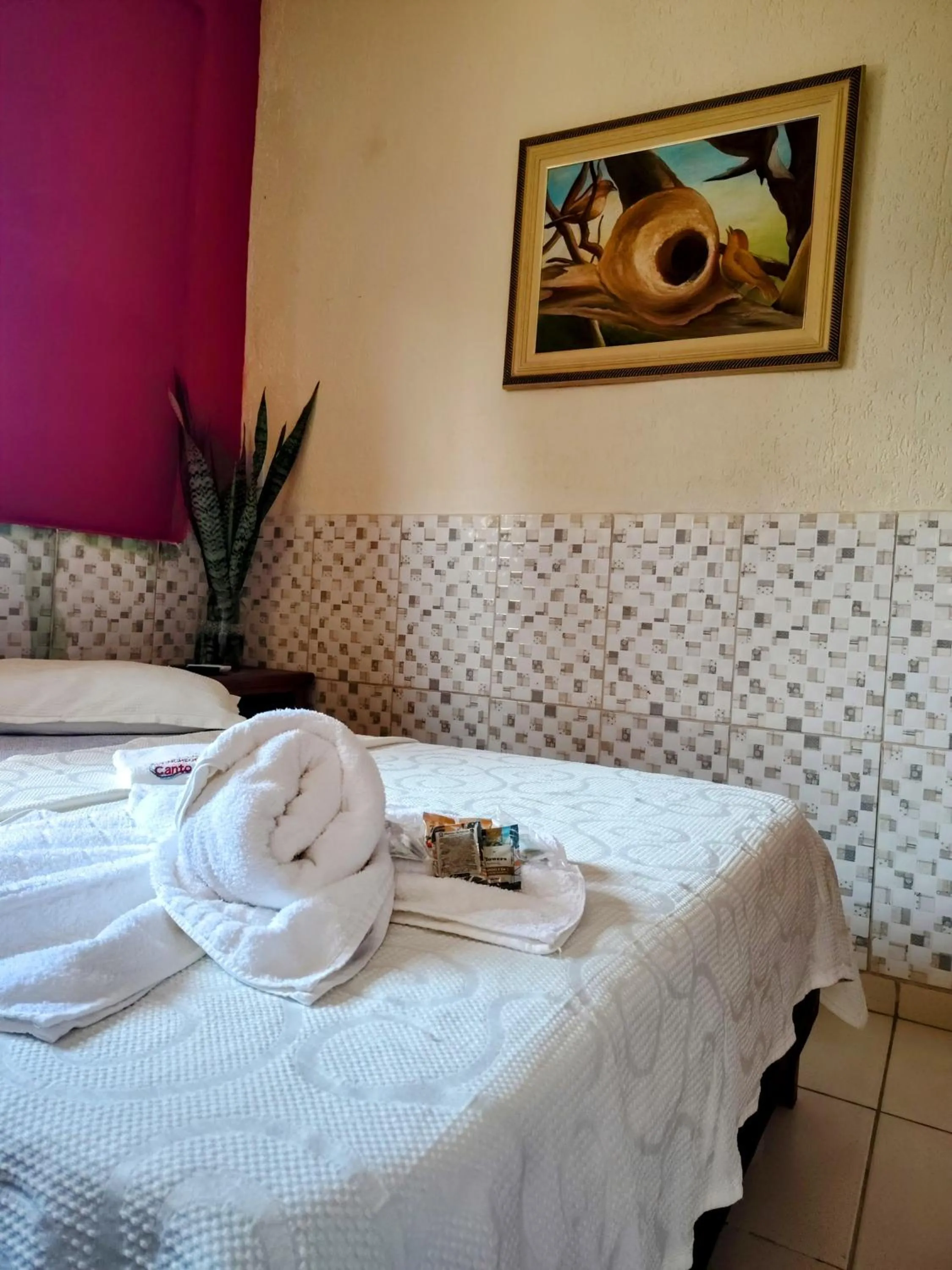 Bed in Pousada Aconchego Recanto Do Mar