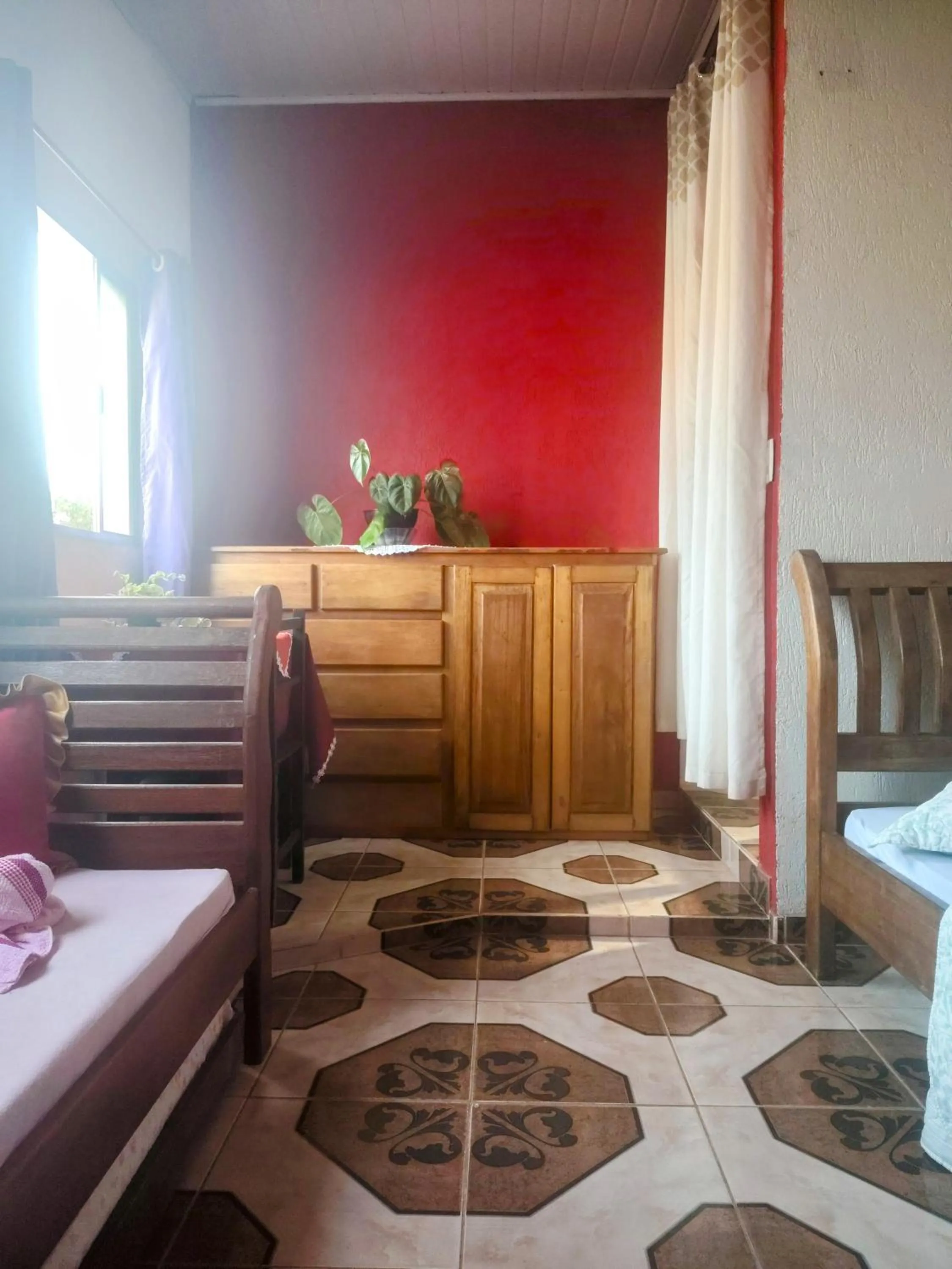 Bed in Pousada Aconchego Recanto Do Mar