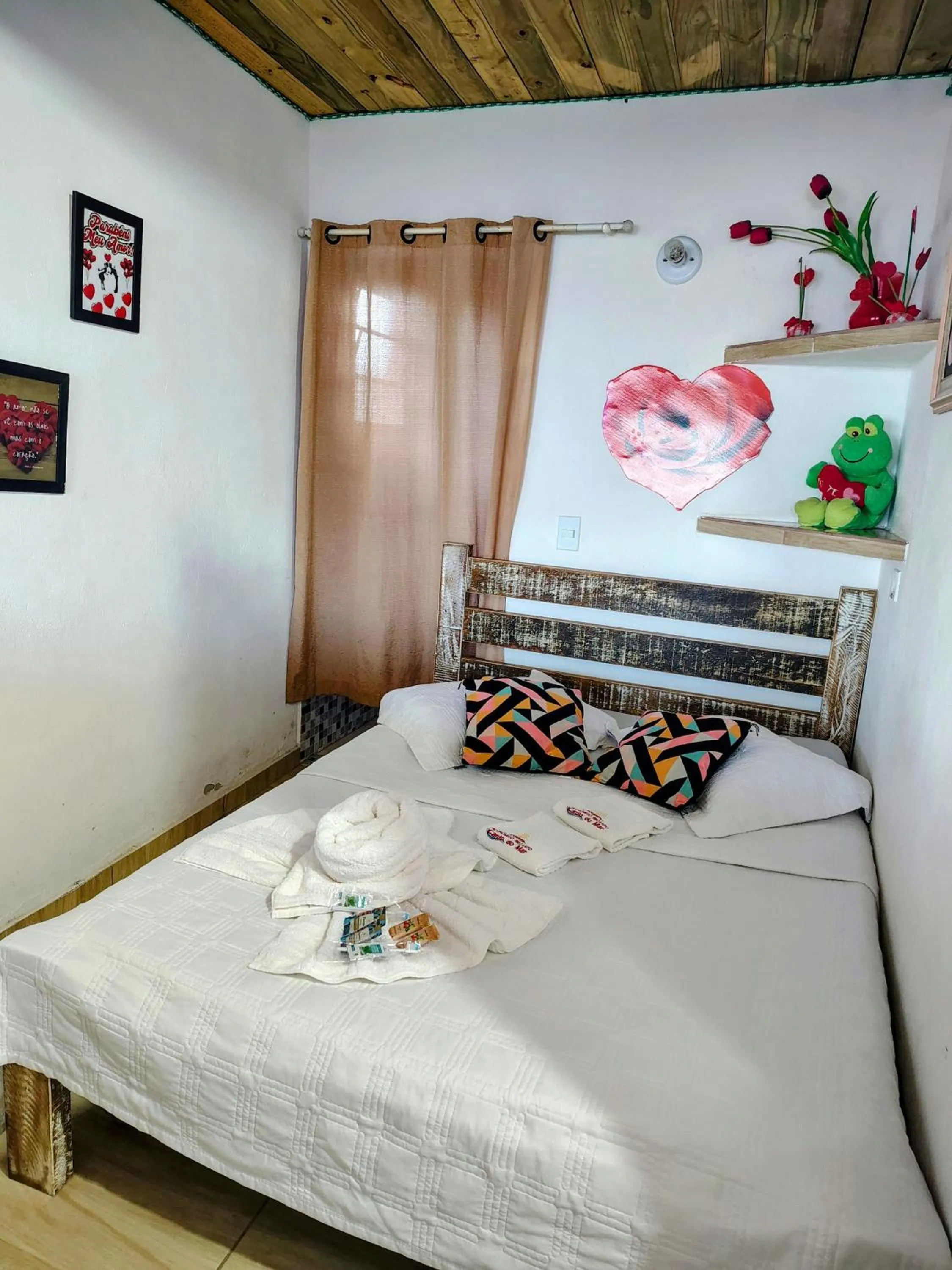 Bed in Pousada Aconchego Recanto Do Mar