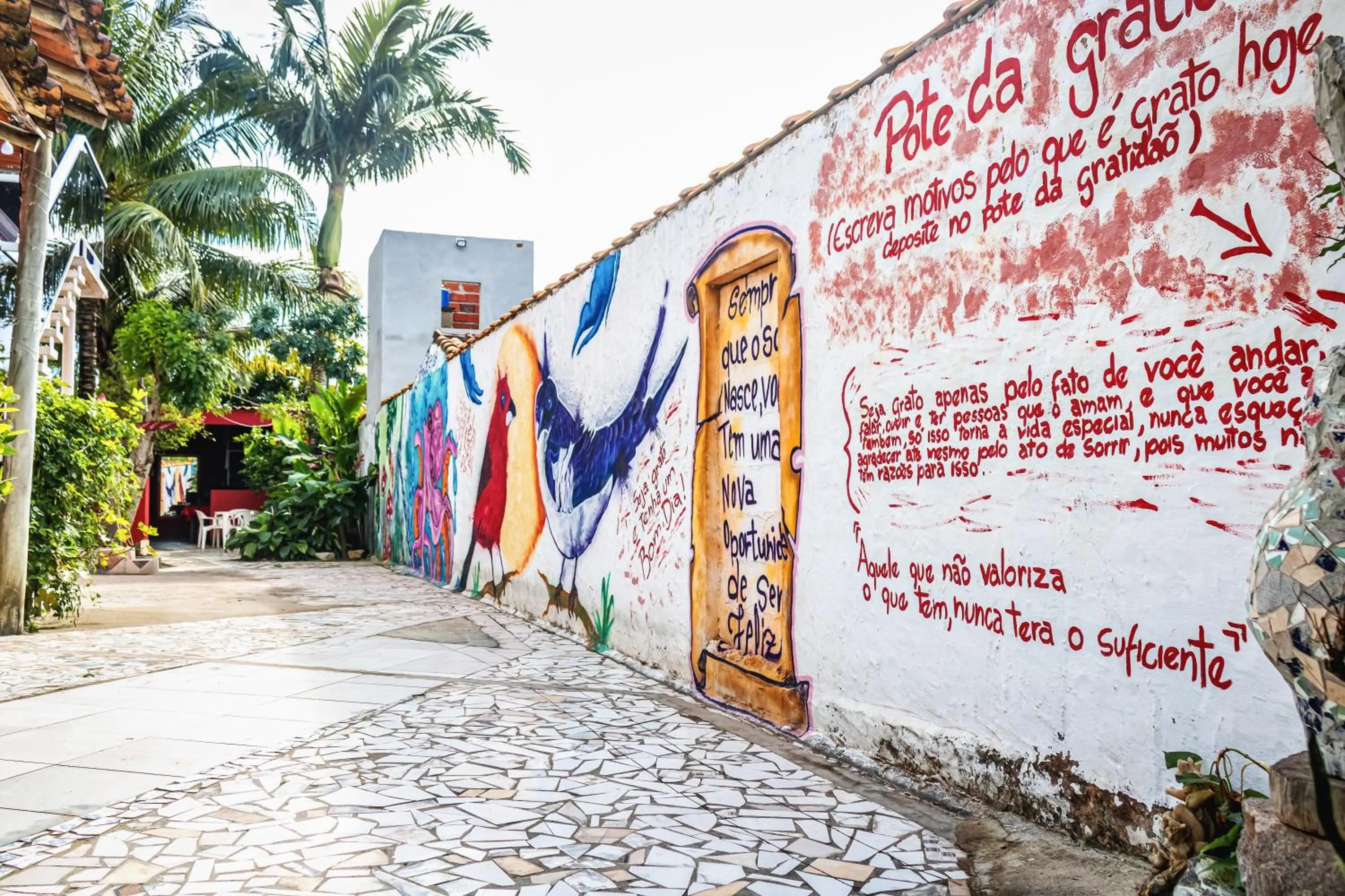 Inner courtyard view in Pousada Aconchego Recanto Do Mar
