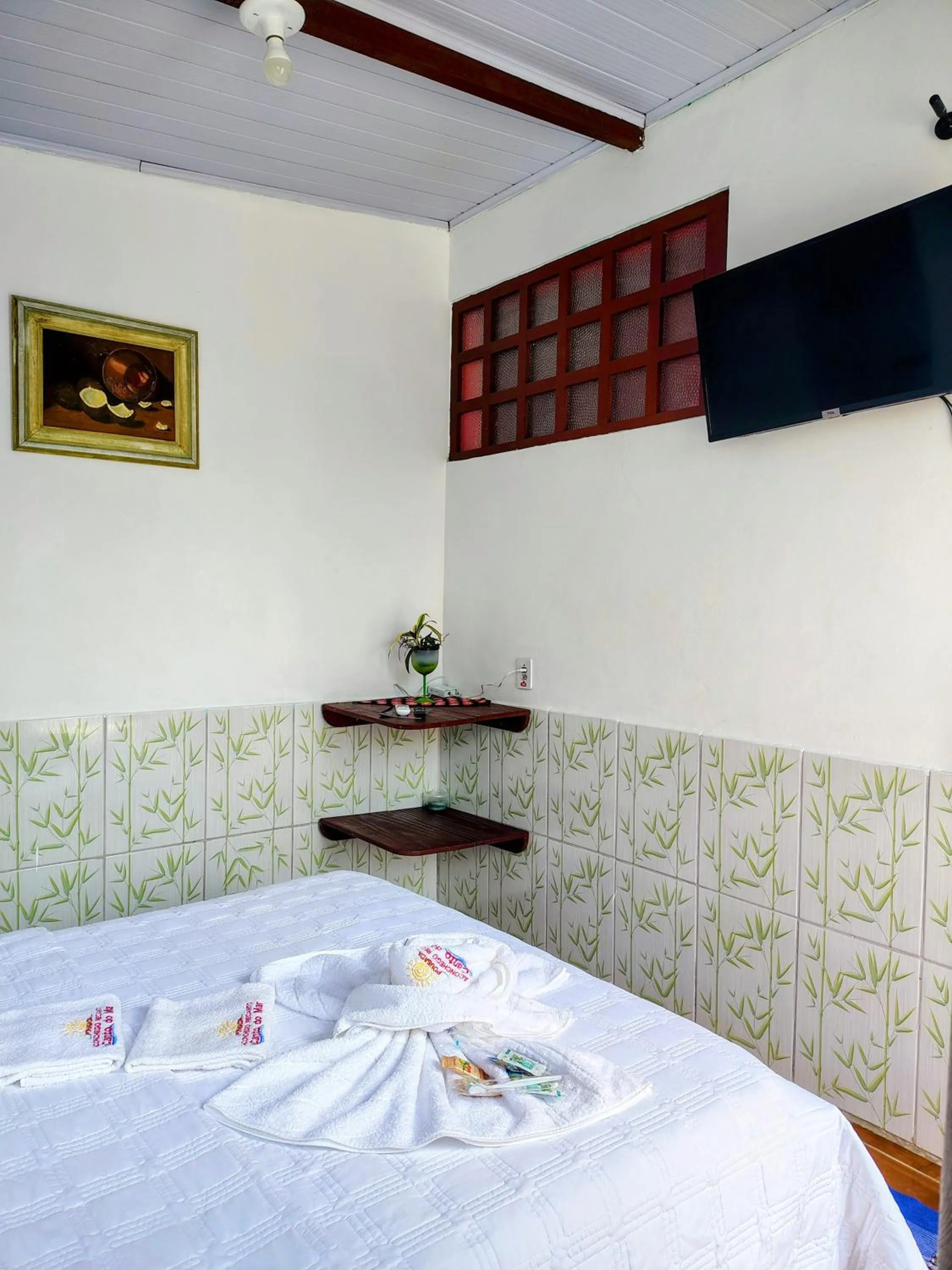 Bed in Pousada Aconchego Recanto Do Mar