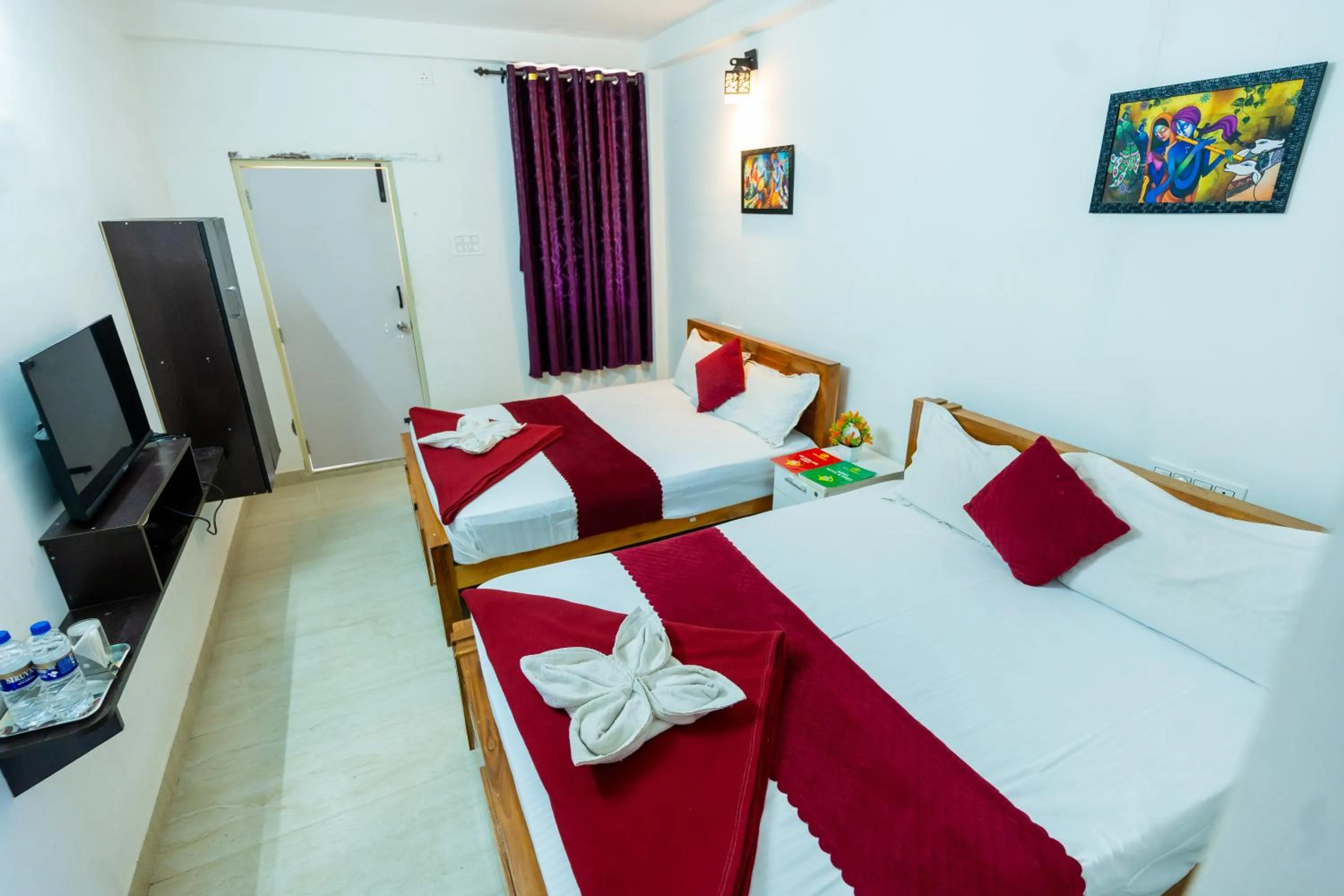 Bed in Aryas Residency- Near Isha Foundation Coimbatore & Karunya University