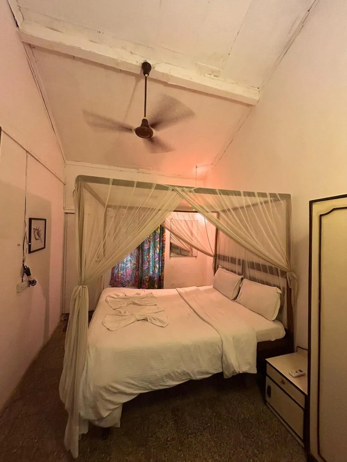 Bed in Ocean View Goan Beach House