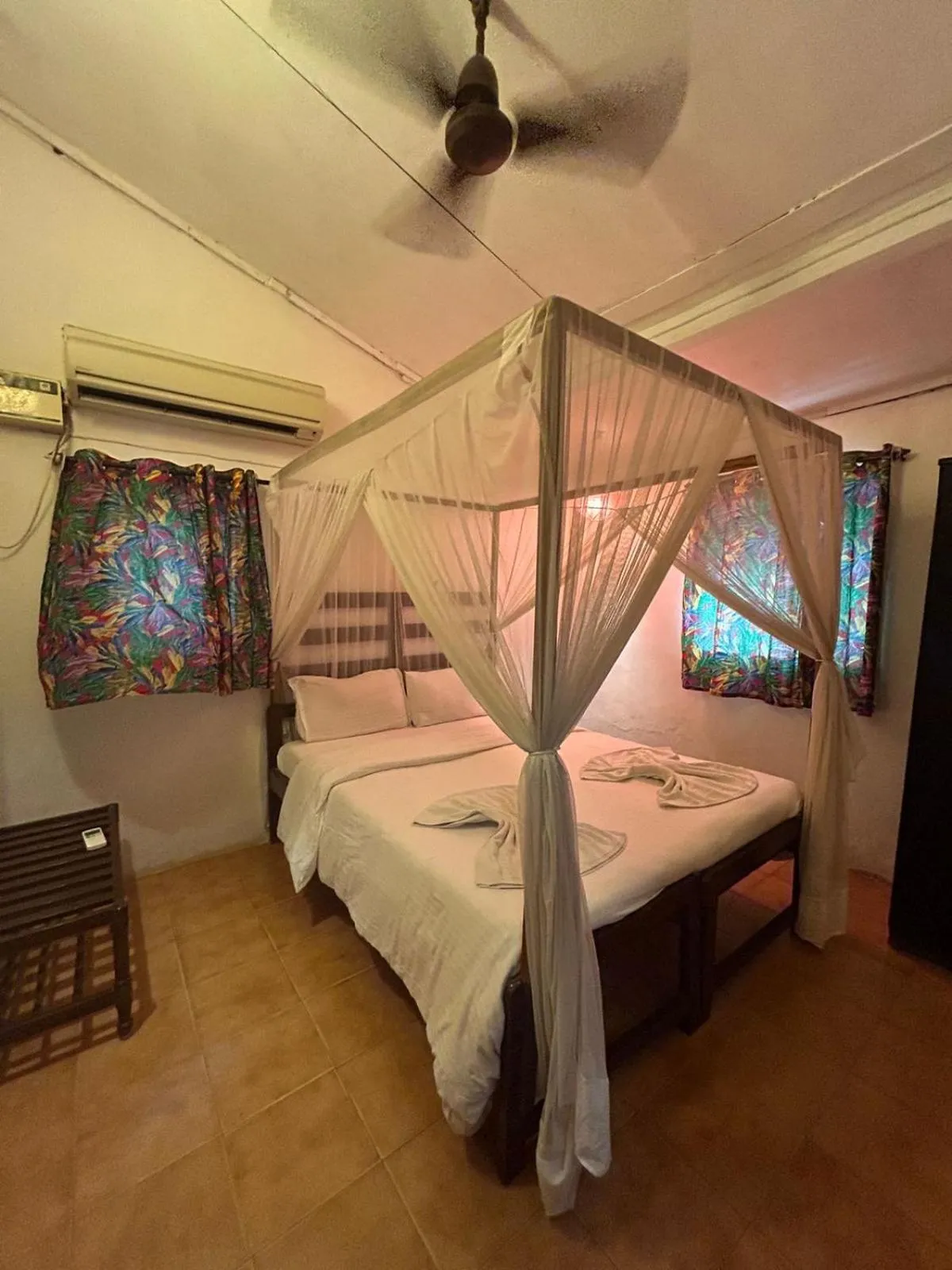 Bed in Ocean View Goan Beach House