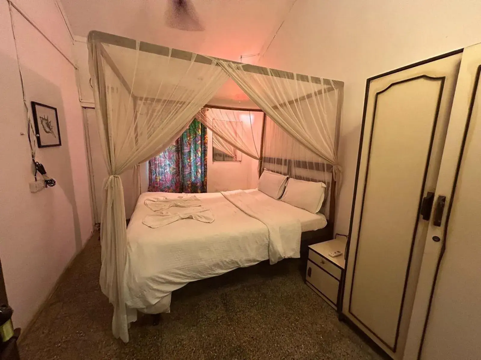 Bed in Ocean View Goan Beach House Bed in Ocean View Goan Beach House