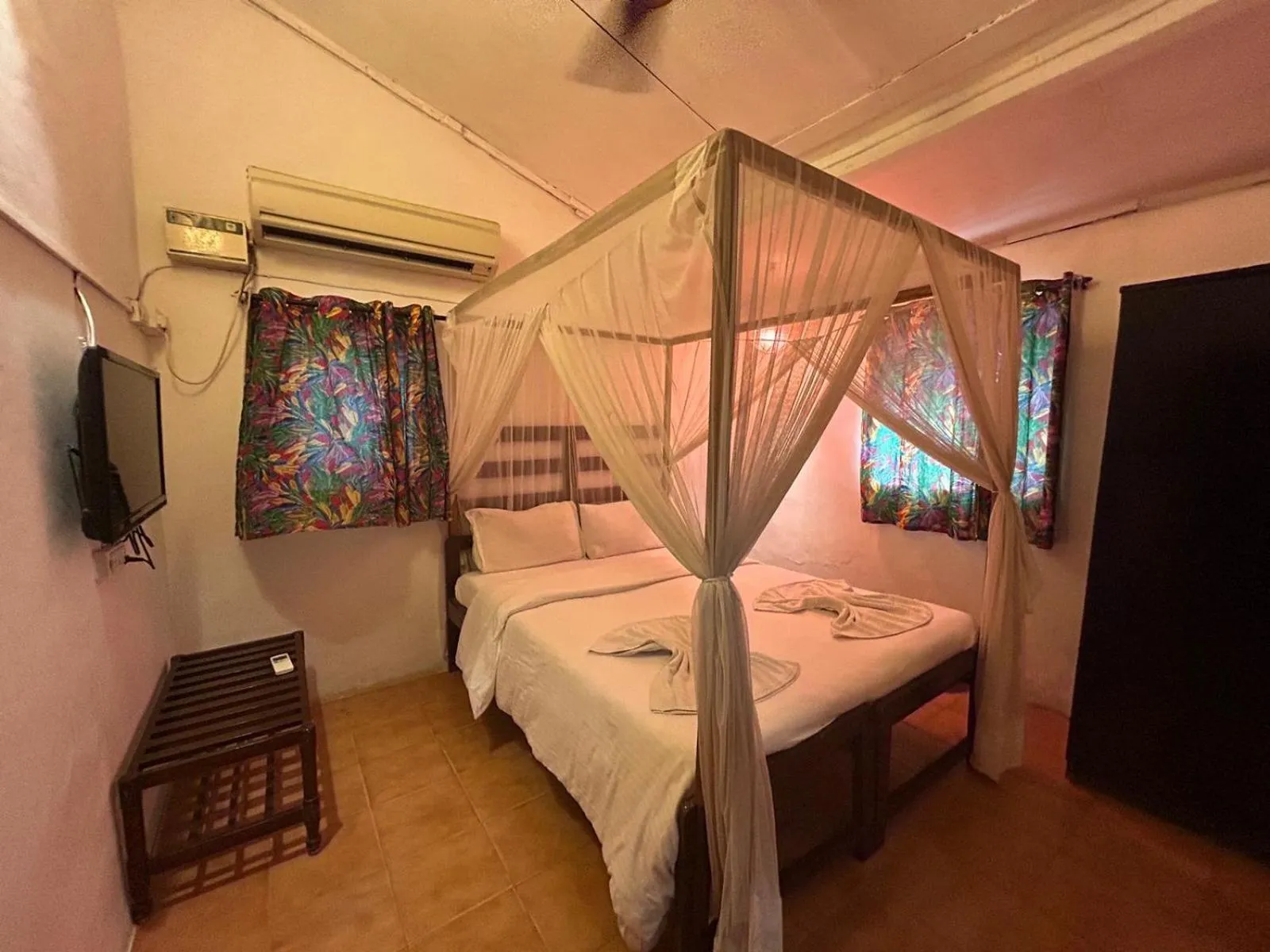 Bed in Ocean View Goan Beach House