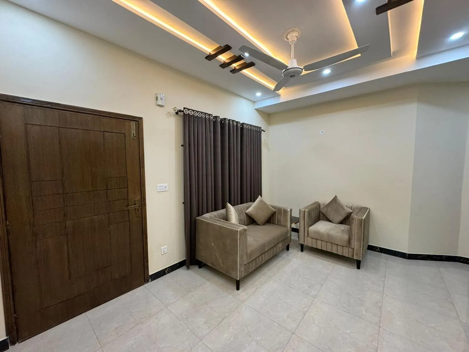 Seating area in Gold Pine Hotel Lahore