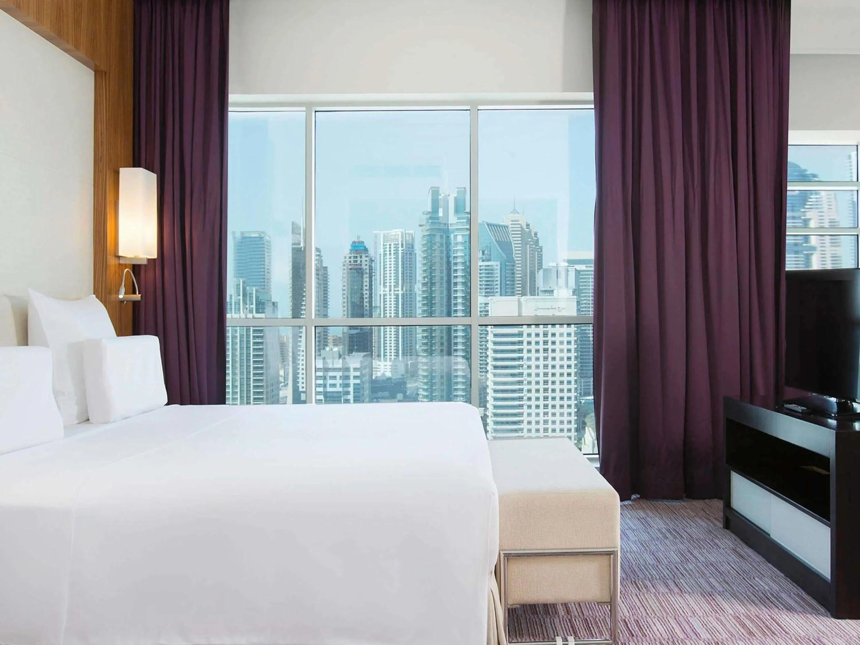 Bedroom, Bed in Pullman Dubai Jumeirah Lakes Towers