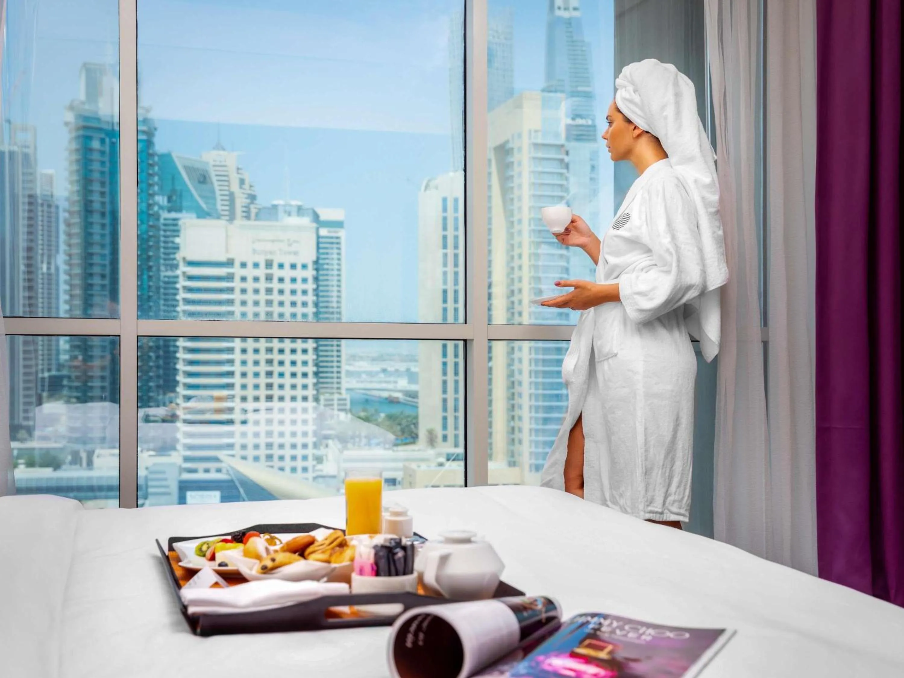 Bedroom in Pullman Dubai Jumeirah Lakes Towers