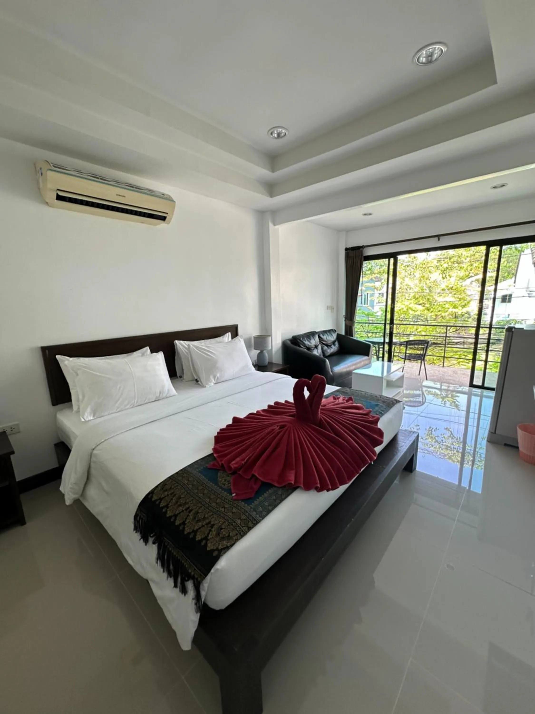 Bed in The Seashore Kamala Service Apartment