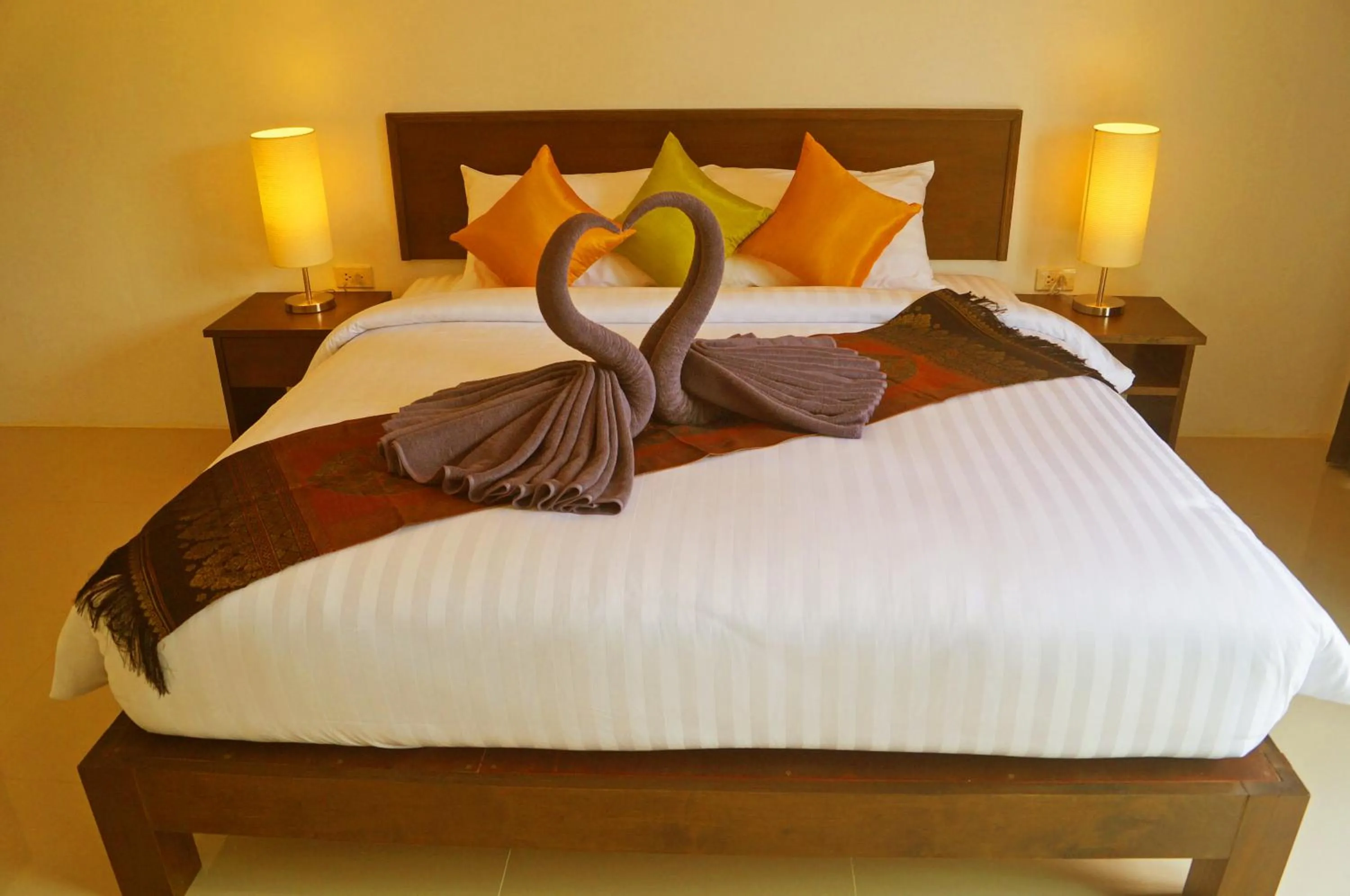 Bed in The Seashore Kamala Service Apartment