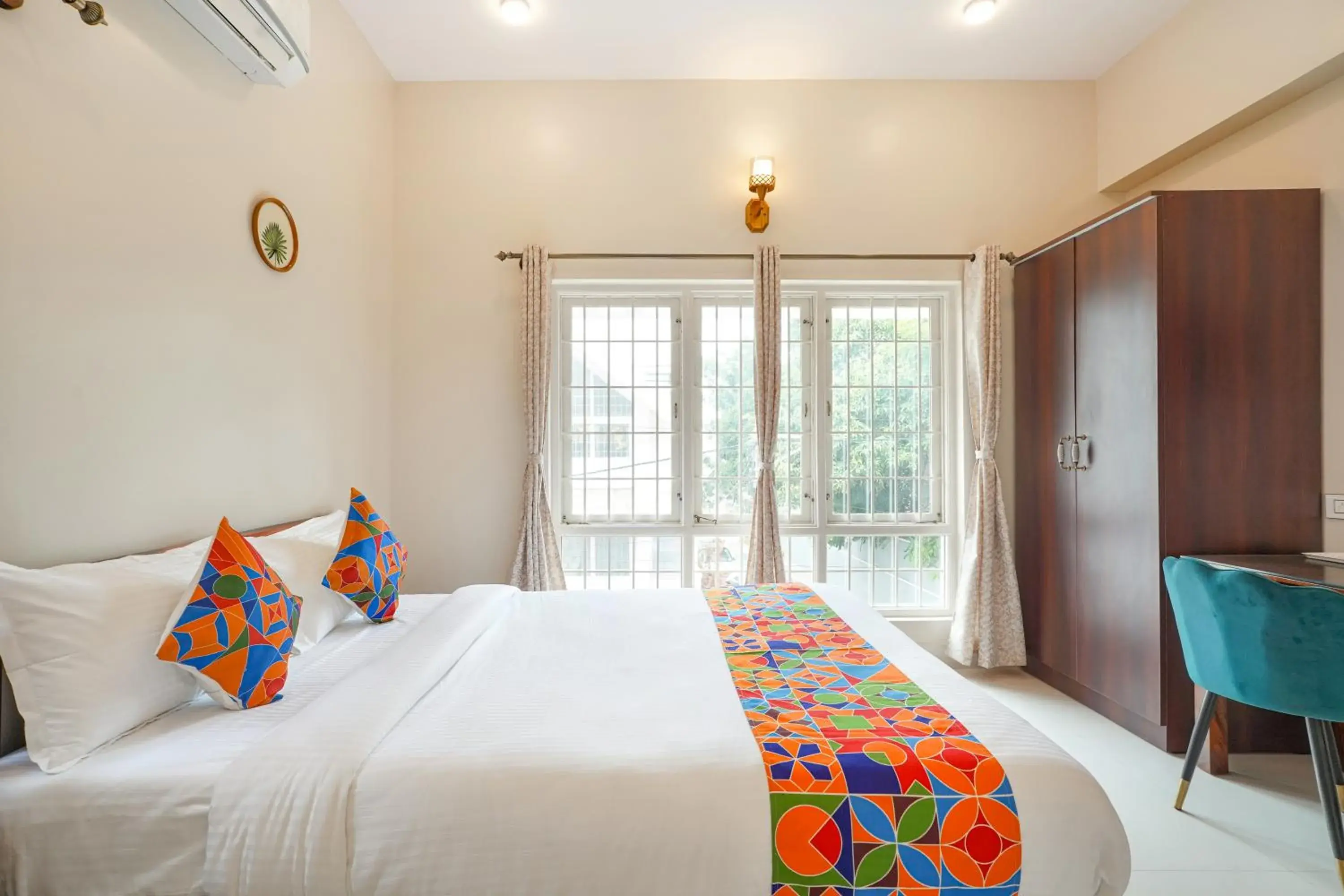 Bed in FabHotel Bougainvillea Suites - Horamavu Bed in FabHotel Bougainvillea Suites - Horamavu