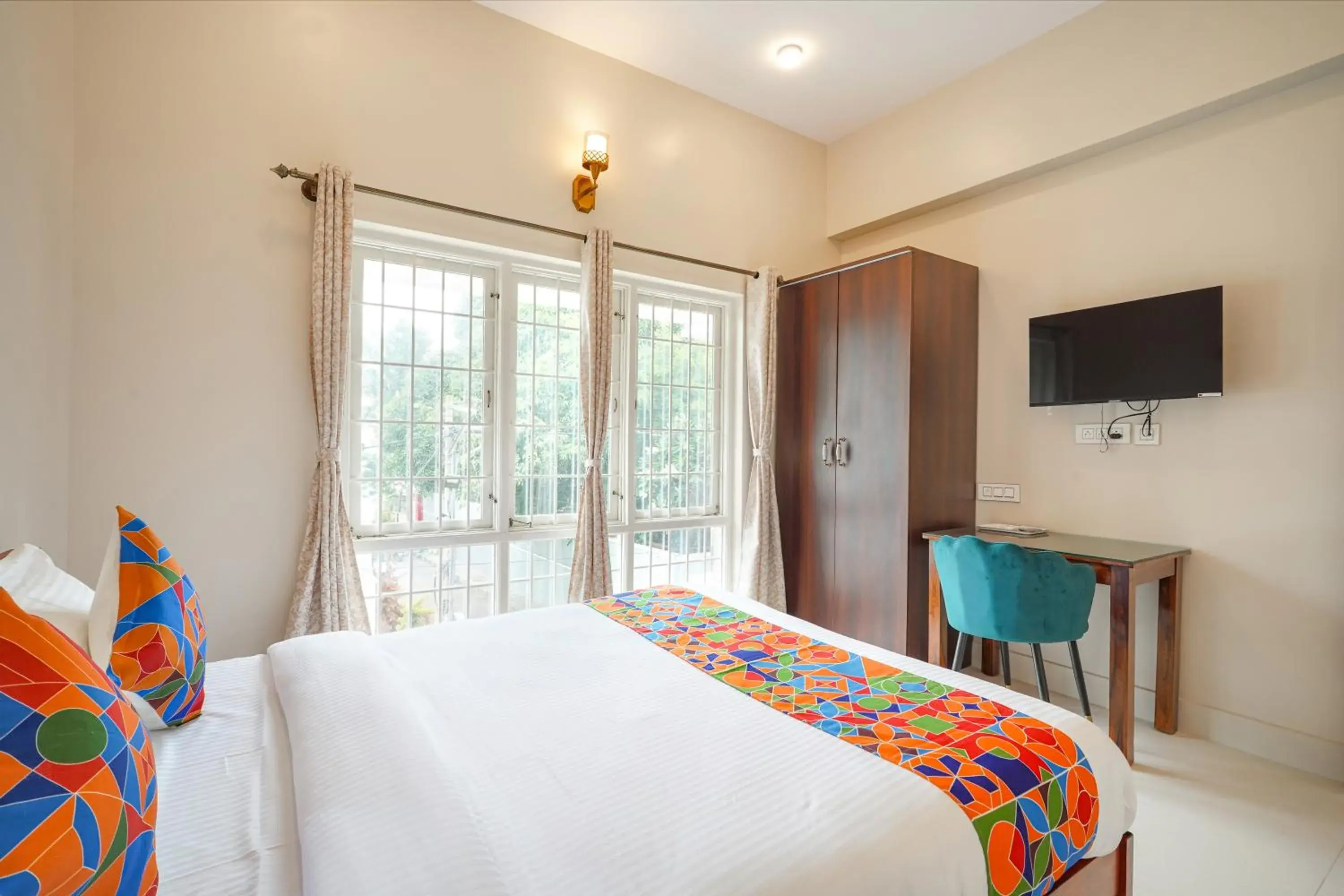 Bed in FabHotel Bougainvillea Suites - Horamavu Bed in FabHotel Bougainvillea Suites - Horamavu