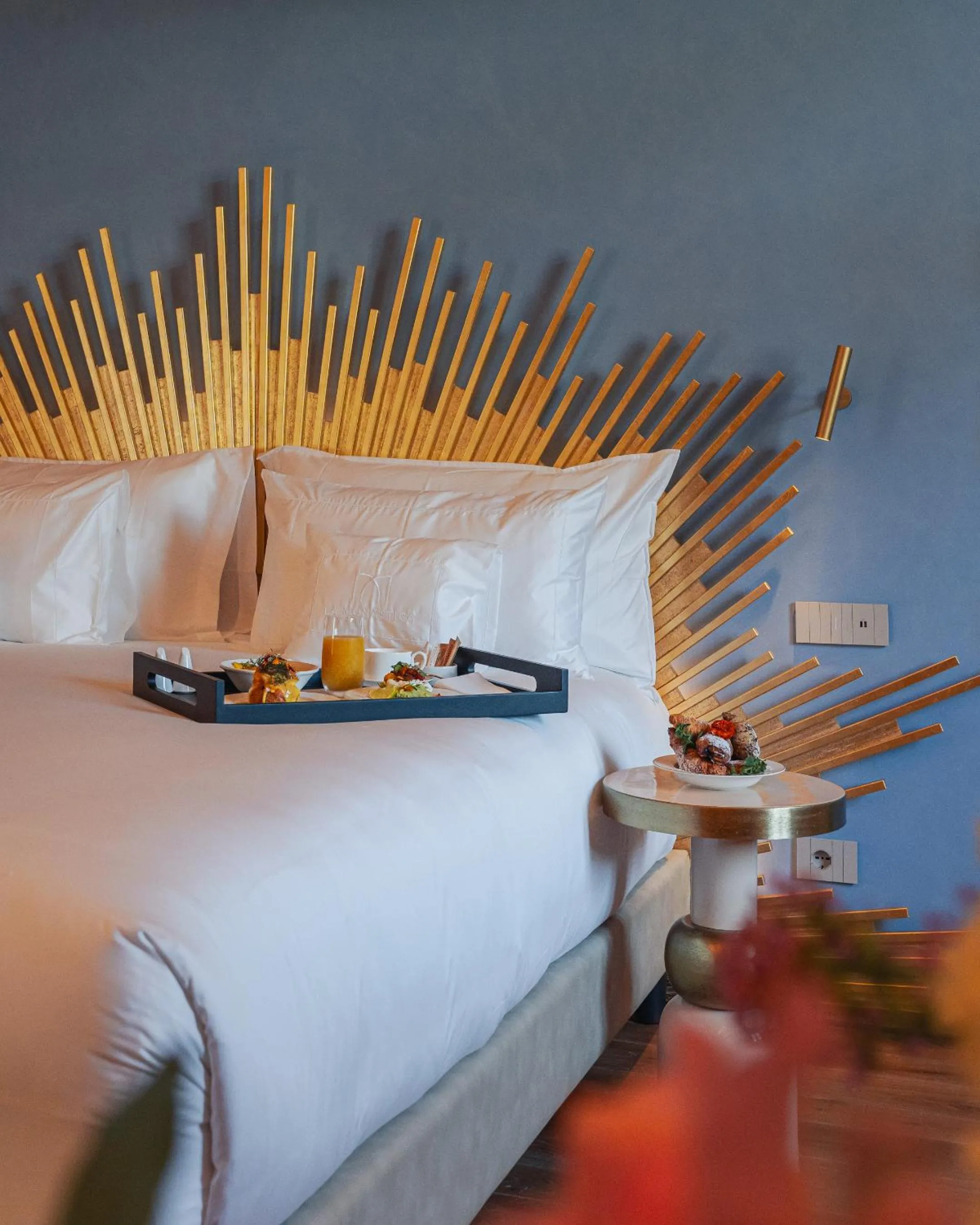 Italian breakfast, Bed in La Monastica Resort & Spa