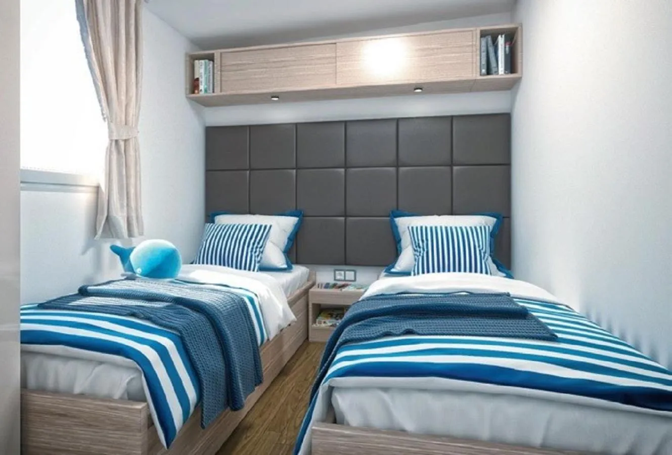 Bed in Victoria Mobilehome in Padova Premium Camping Resort