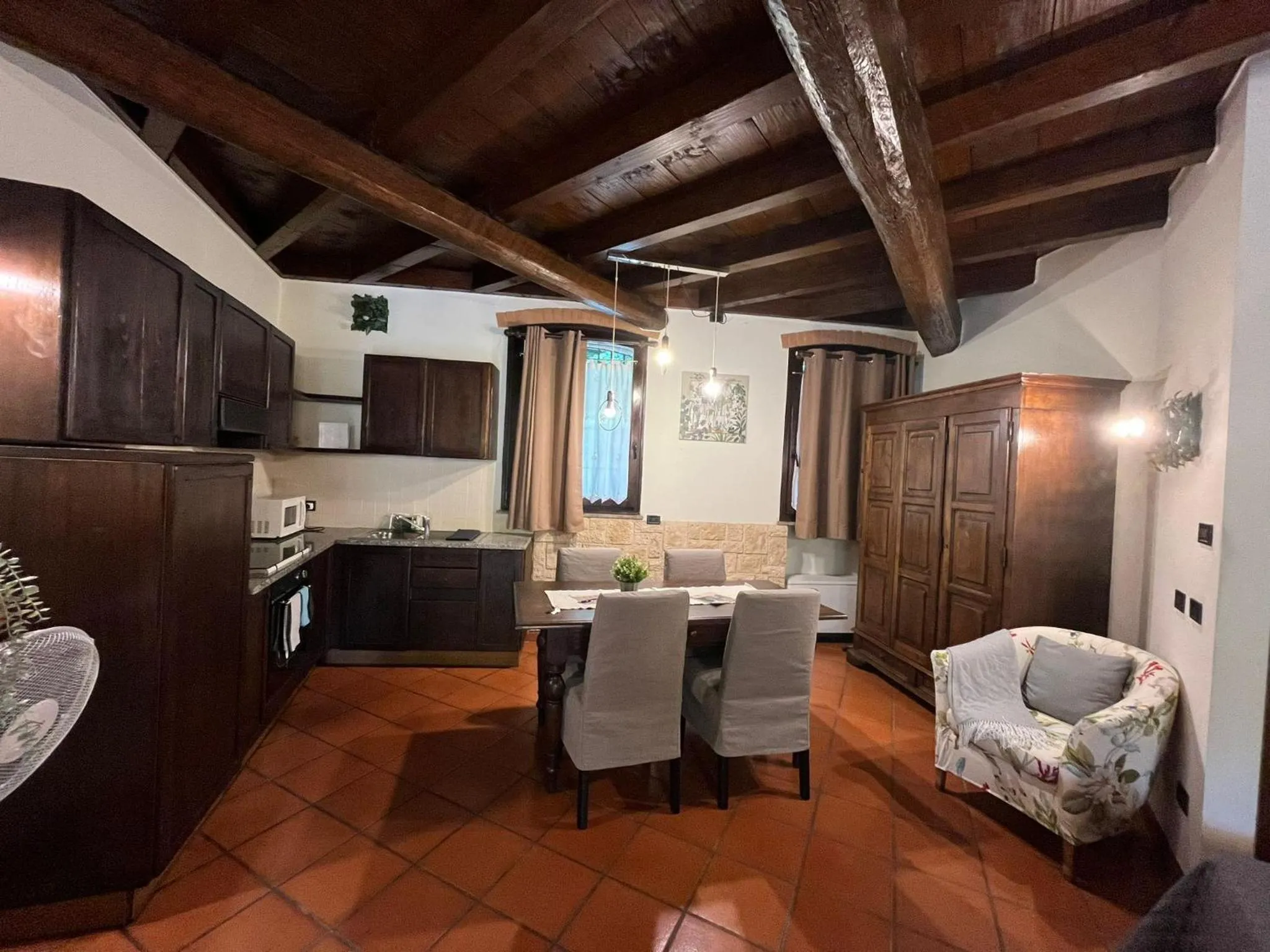 Kitchen or kitchenette in Monolocale Beatrice Abbadesse Guest House M3-M5 Zara