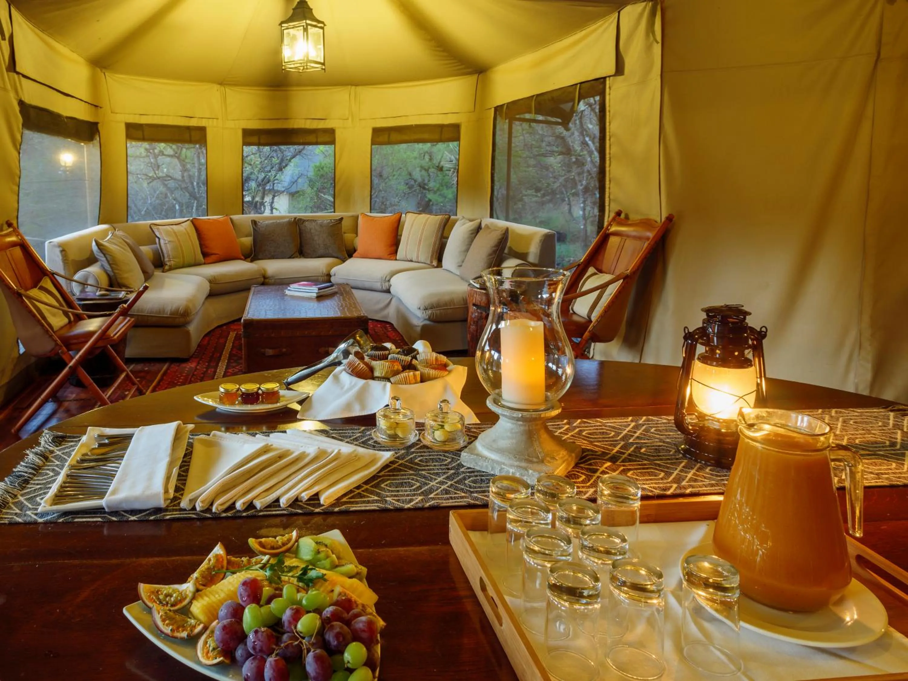 Communal lounge/ TV room in Nkomazi Game Reserve by NEWMARK