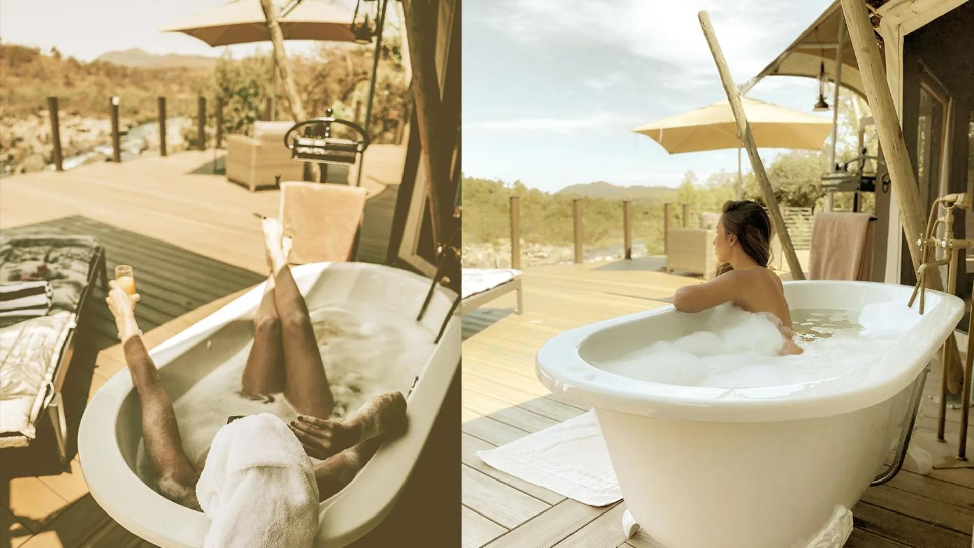 Open Air Bath in Nkomazi Game Reserve by NEWMARK