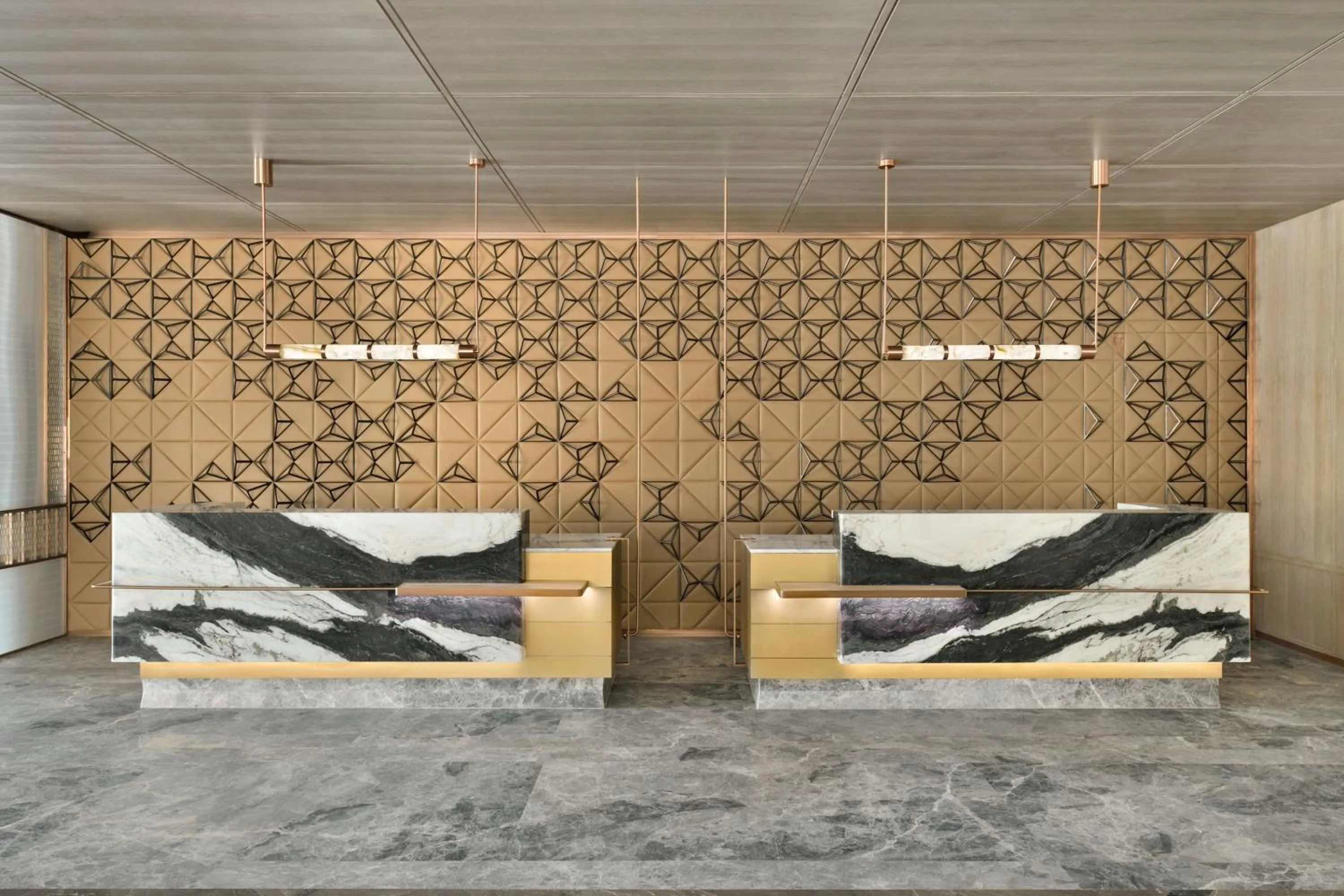 Lobby or reception in Navi Mumbai Marriott